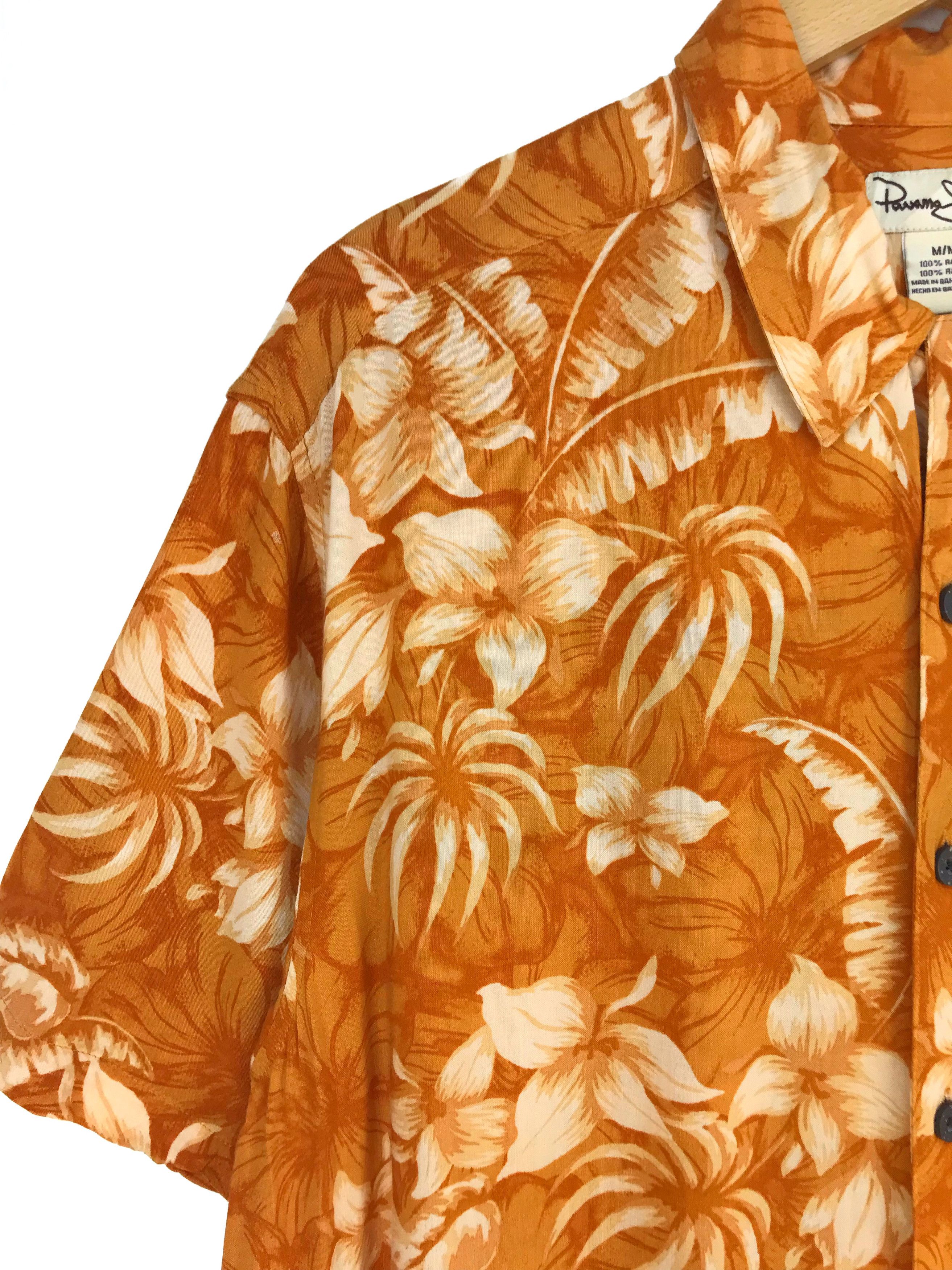 Panama Jack Vintage Hawaiian PANAMA JACK Rain Forest Brown Shirt Size US M / EU 48-50 / 2 - 2 Thumbnail