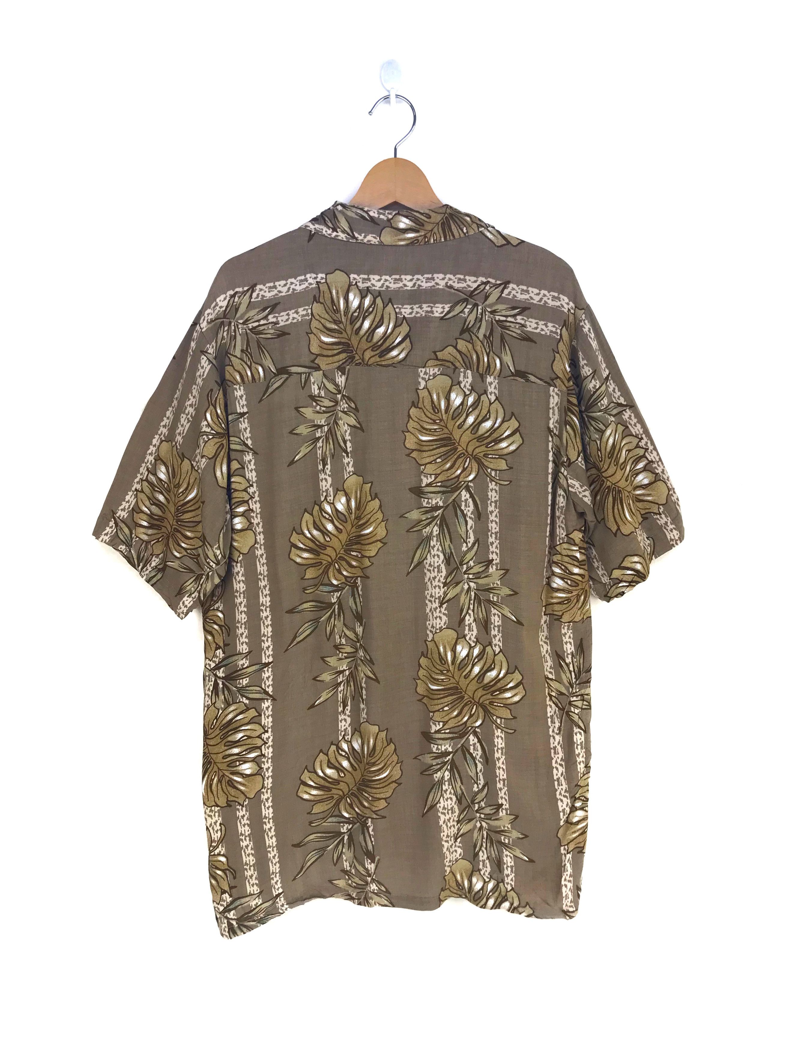 Vintage Vintage Hawaiian BIG CREEK Big Leaf Panel Border Shirt Size US M / EU 48-50 / 2 - 8 Thumbnail