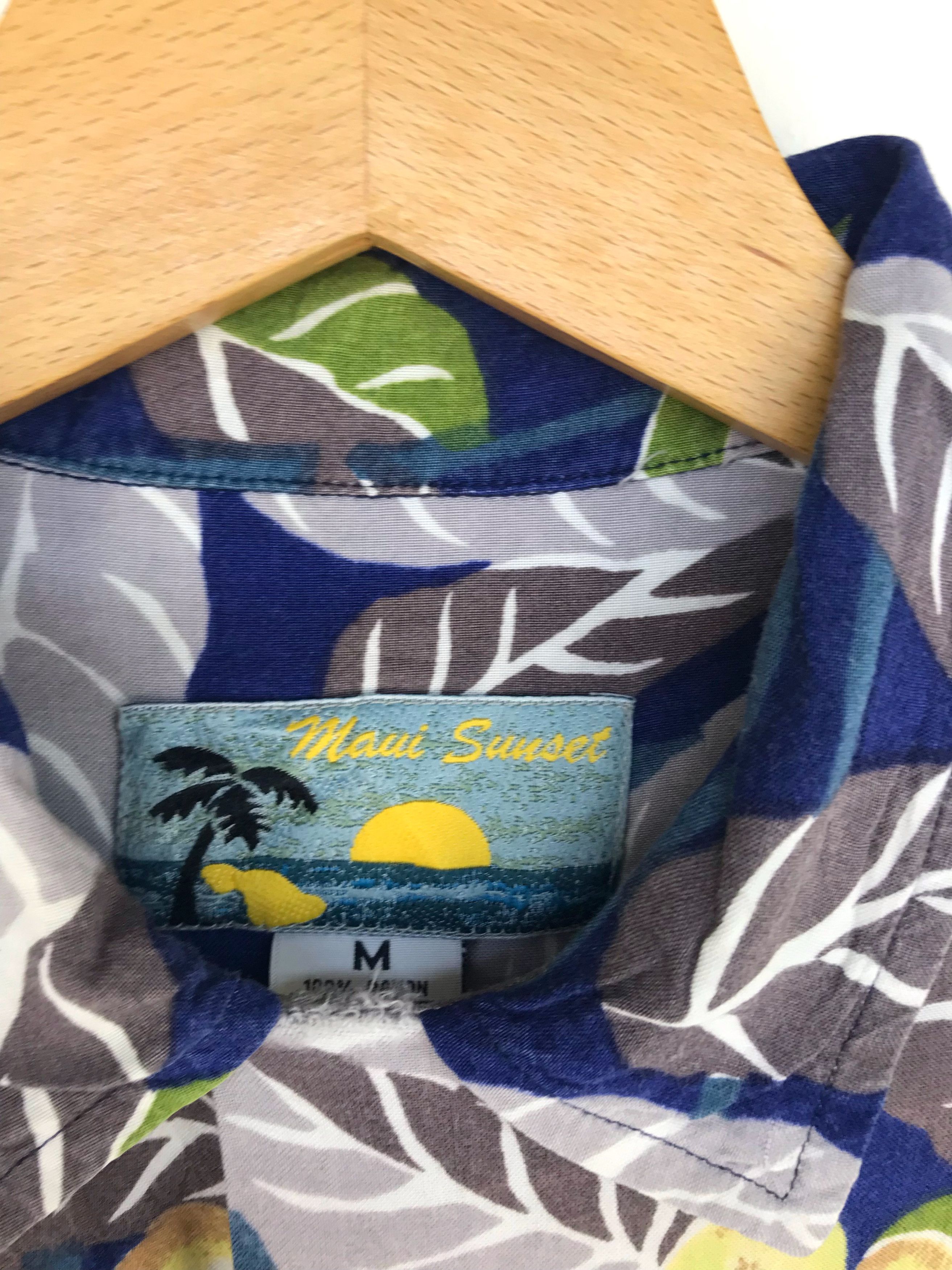 Vintage Vintage Hawaiian MAUI SUNSET Fruits & Leaf Shirt Size US M / EU 48-50 / 2 - 6 Thumbnail