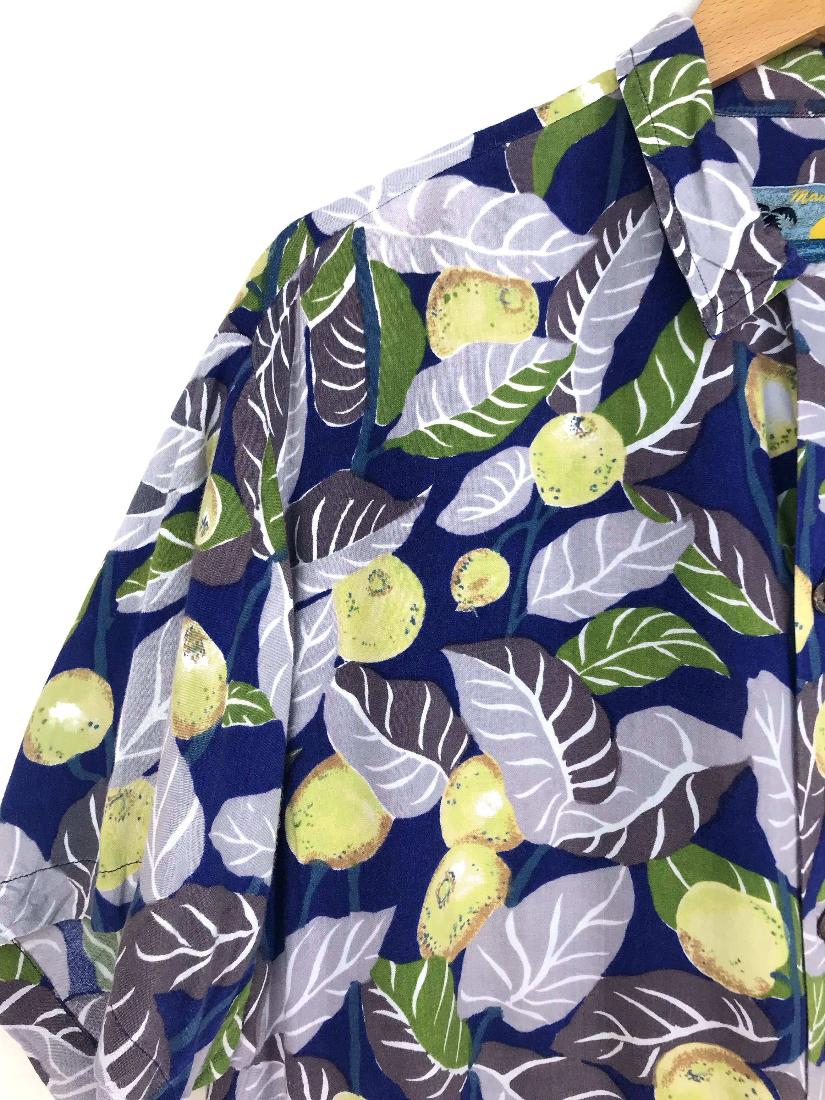 Vintage Vintage Hawaiian MAUI SUNSET Fruits & Leaf Shirt Size US M / EU 48-50 / 2 - 2 Thumbnail