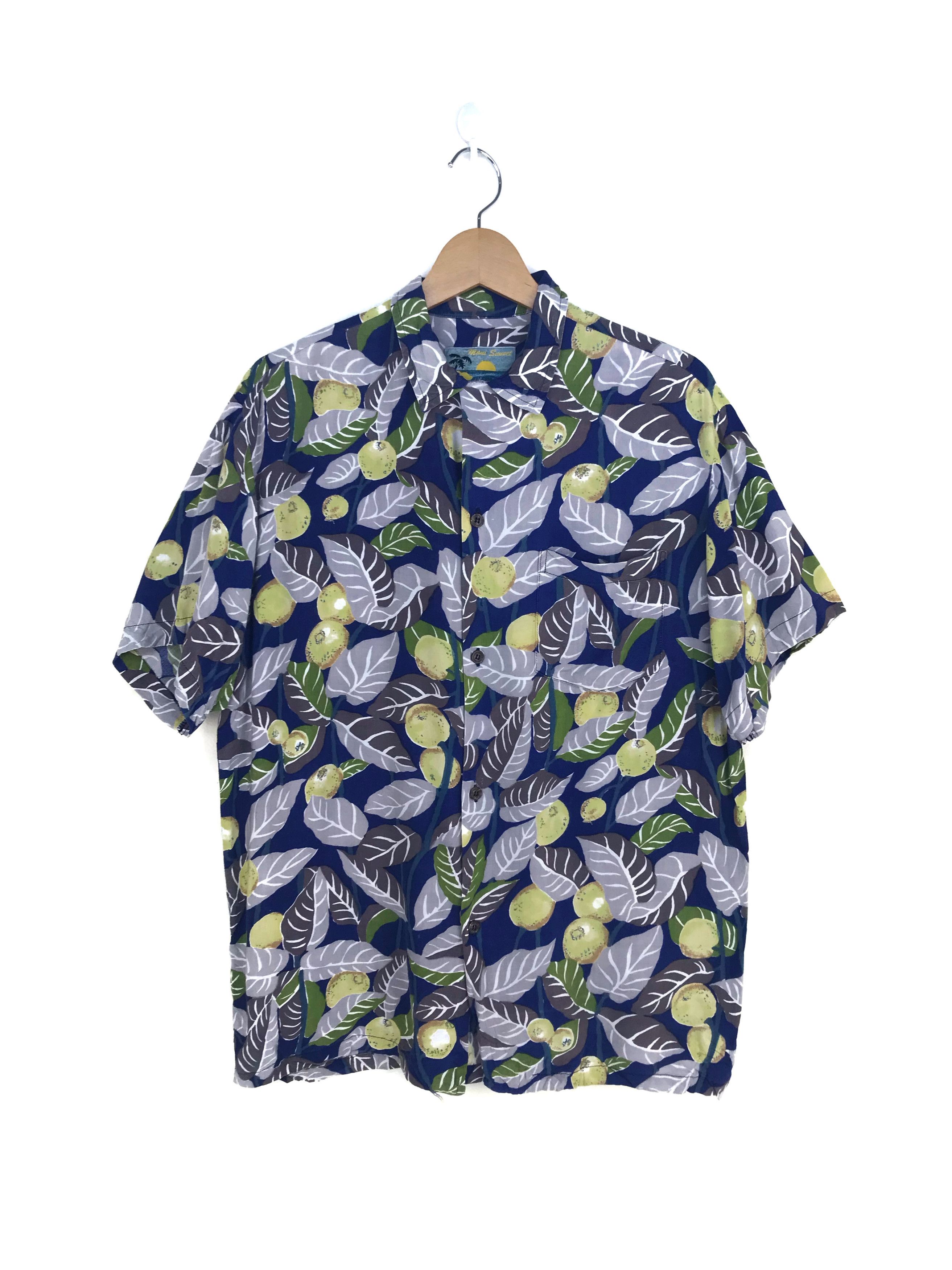 Vintage Vintage Hawaiian MAUI SUNSET Fruits & Leaf Shirt Size US M / EU 48-50 / 2 - 1 Thumbnail
