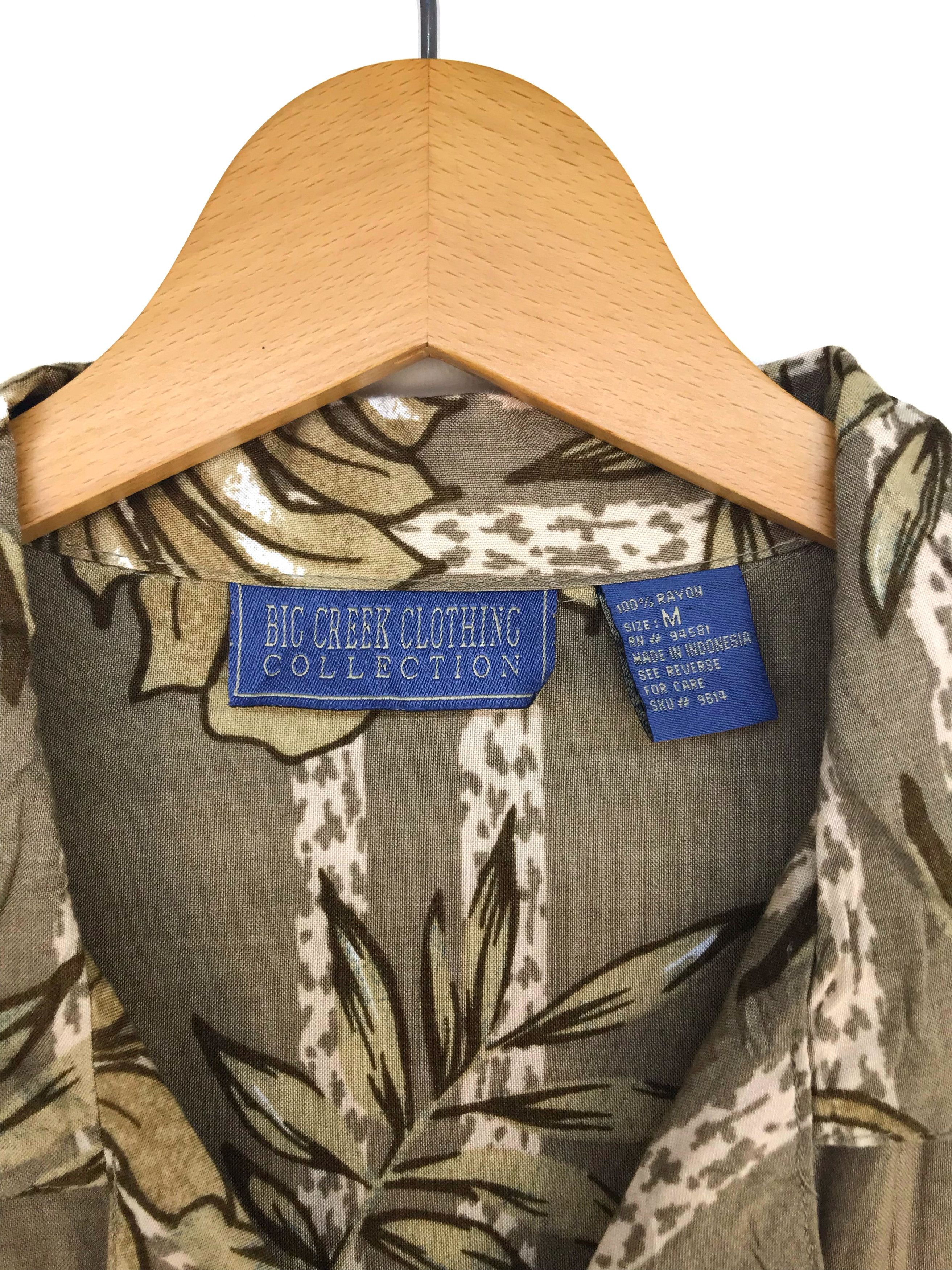 Vintage Vintage Hawaiian BIG CREEK Big Leaf Panel Border Shirt Size US M / EU 48-50 / 2 - 5 Thumbnail