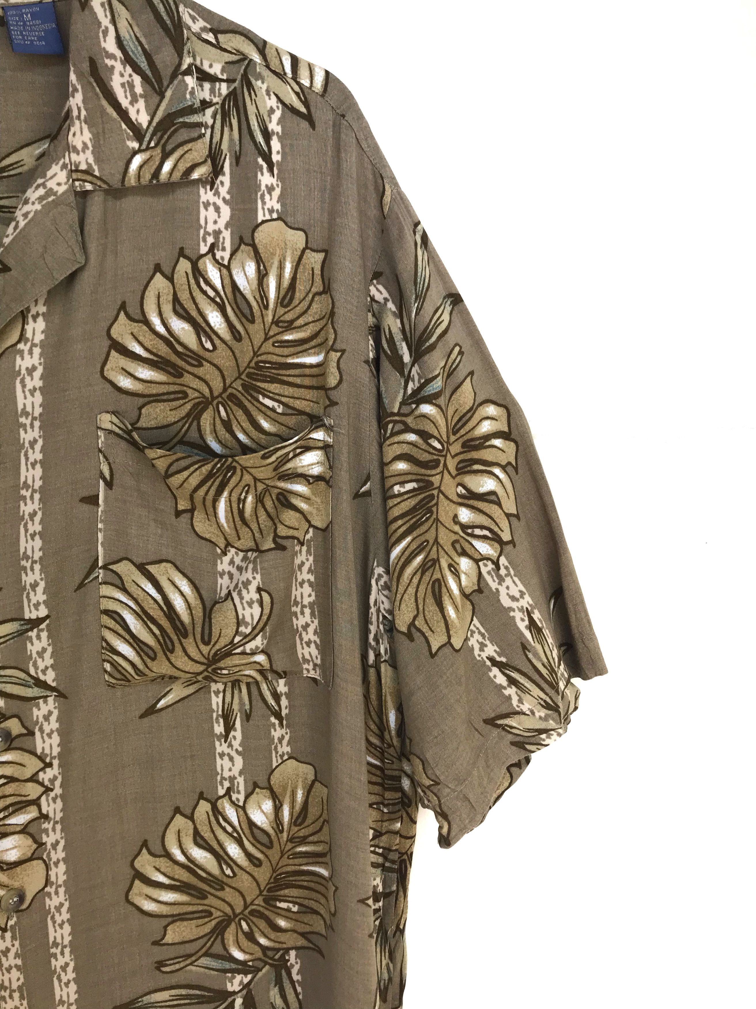 Vintage Vintage Hawaiian BIG CREEK Big Leaf Panel Border Shirt Size US M / EU 48-50 / 2 - 3 Thumbnail