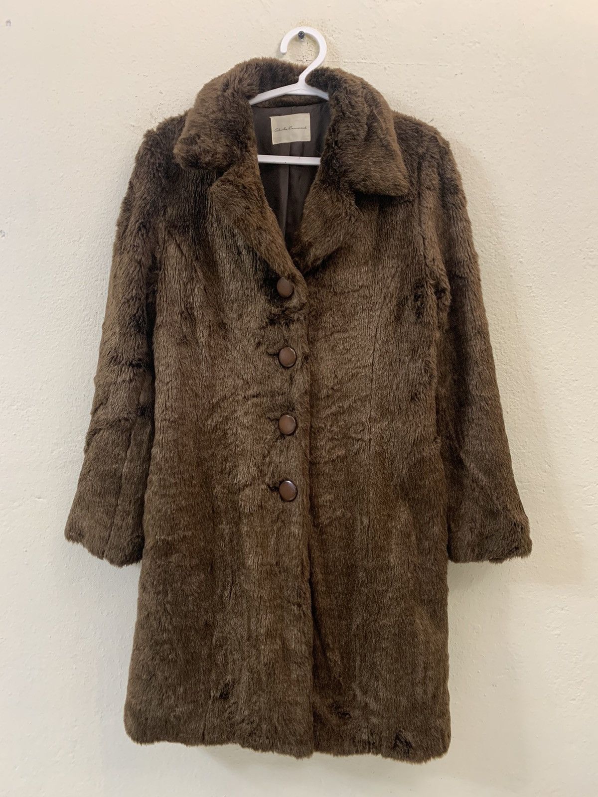 image of Designer Fur Coat in Brown, Men's (Size Small)