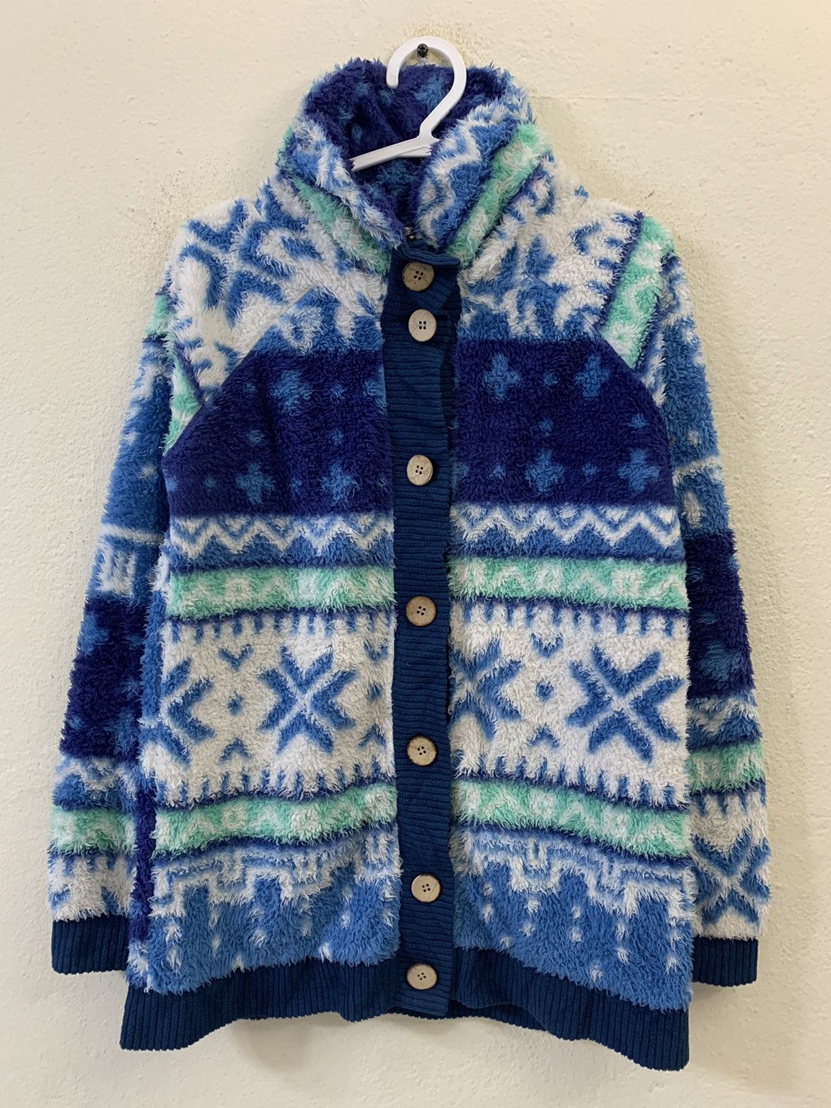 Japanese Brand Livre Kina Nice Design Fleece Jacket Size US S / EU 44-46 / 1 - 1 Thumbnail
