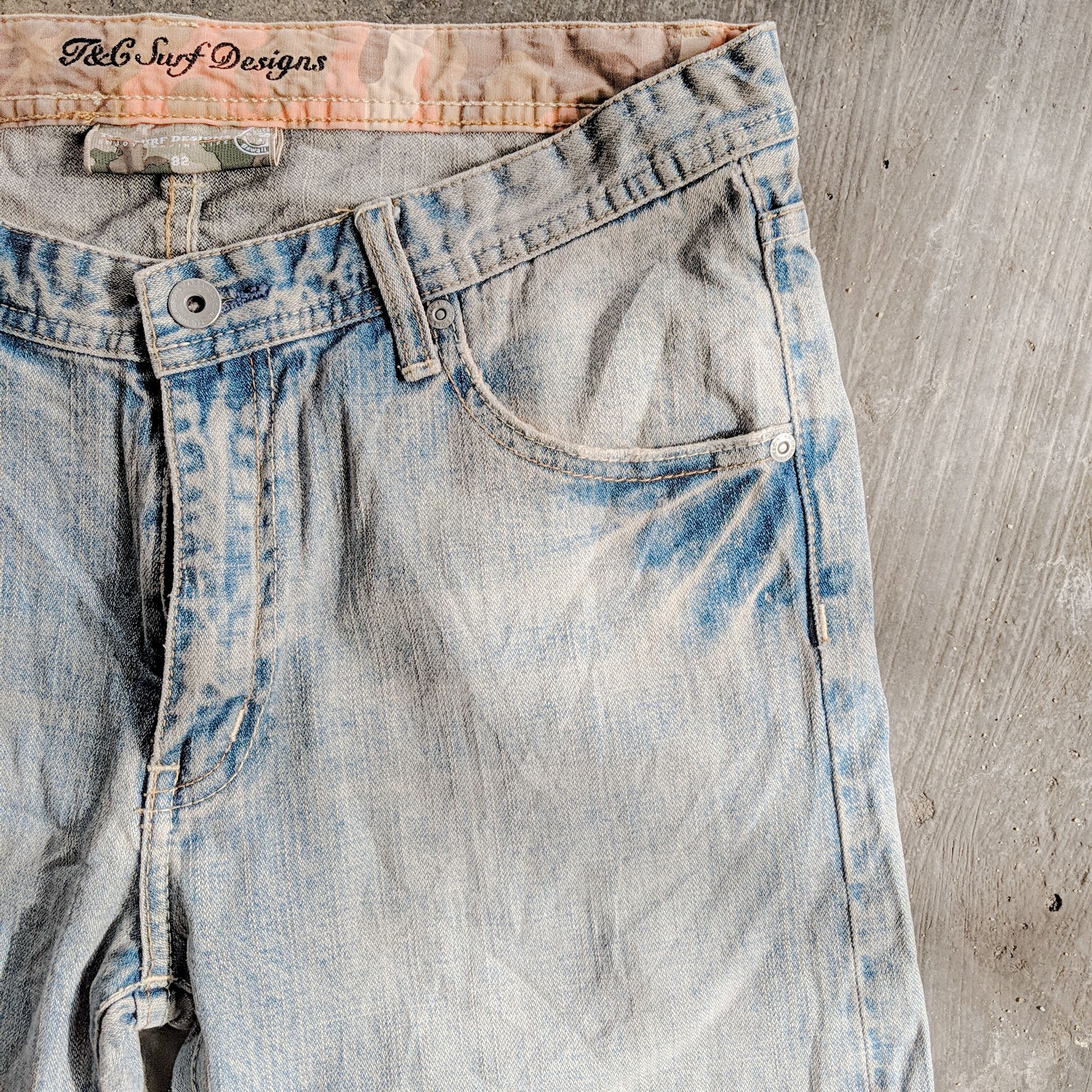 Japanese Brand × Jean × Vintage W30 🔥 Vintage T&C Surf Distress Jean Faded Denim Pants Sicks Size US 30 / EU 46 - 11 Thumbnail