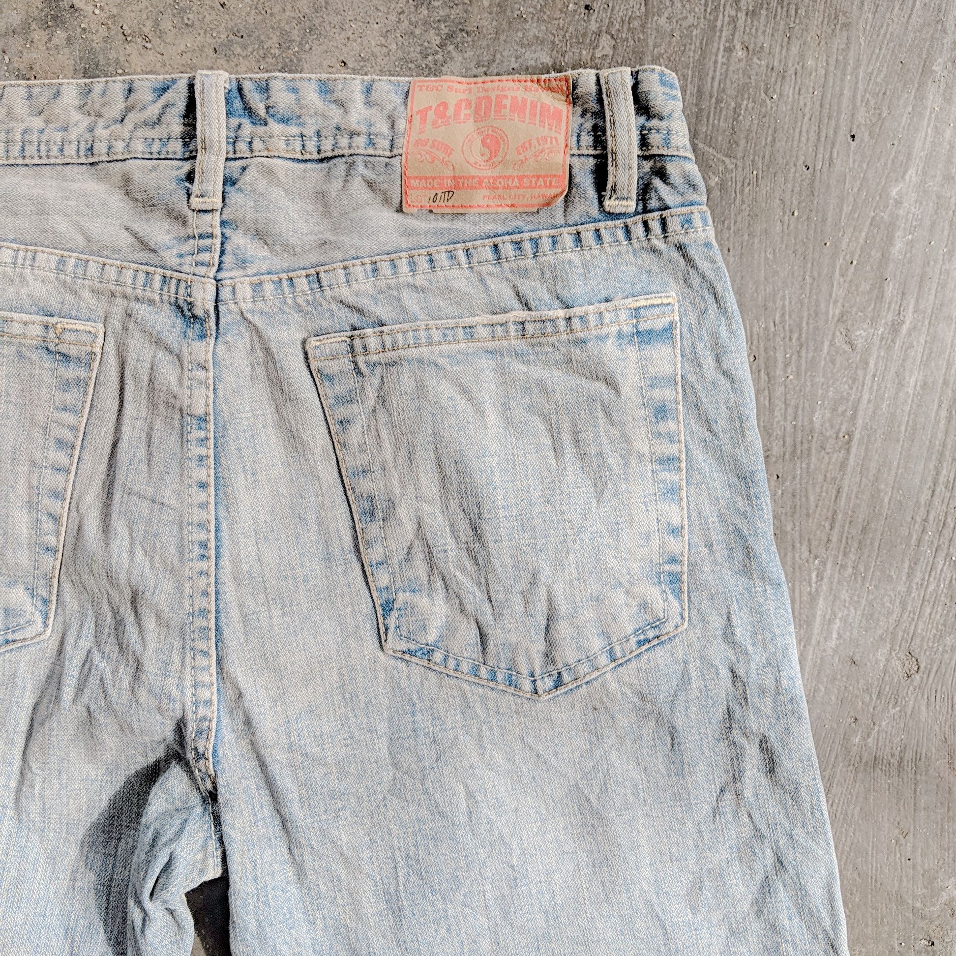 Japanese Brand × Jean × Vintage W30 🔥 Vintage T&C Surf Distress Jean Faded Denim Pants Sicks Size US 30 / EU 46 - 3 Thumbnail