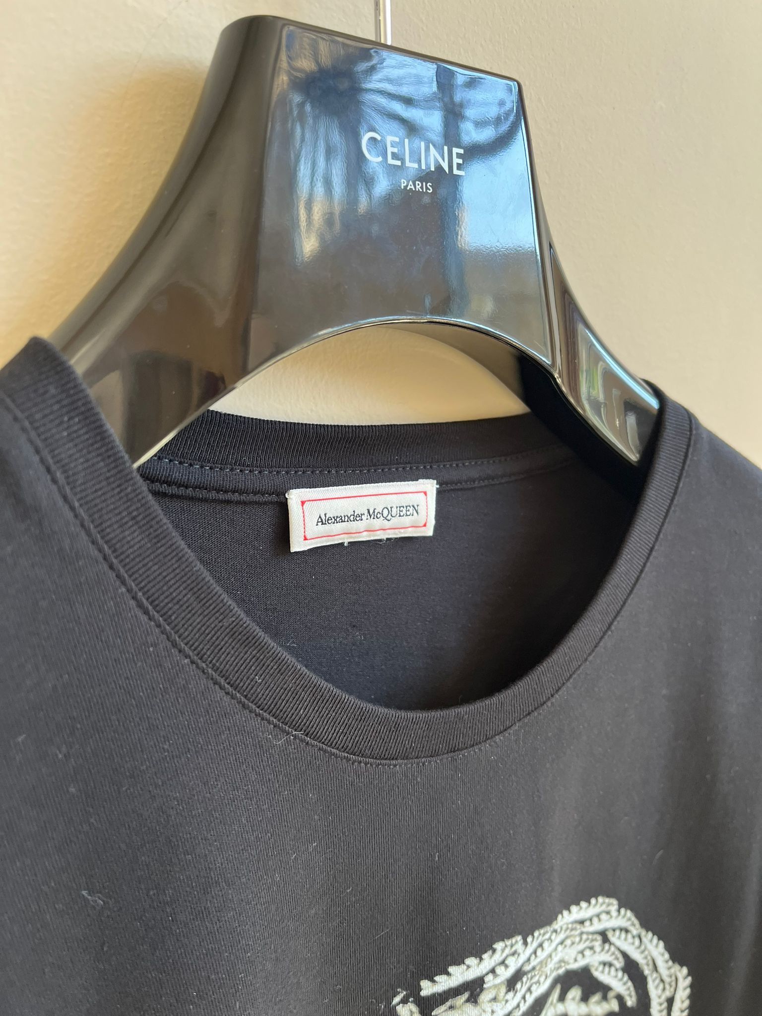 Alexander McQueen Short Sleeve Tee Shirt in Black Size US M / EU 48-50 / 2 - 8 Thumbnail