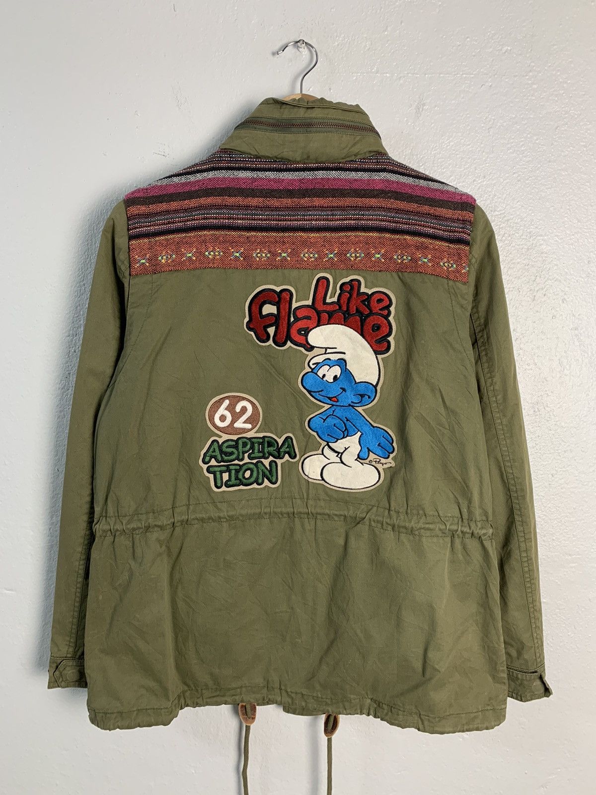image of Whole Hauss Liberty 1962 Like Flame Jacket in Green, Men's (Size Medium)