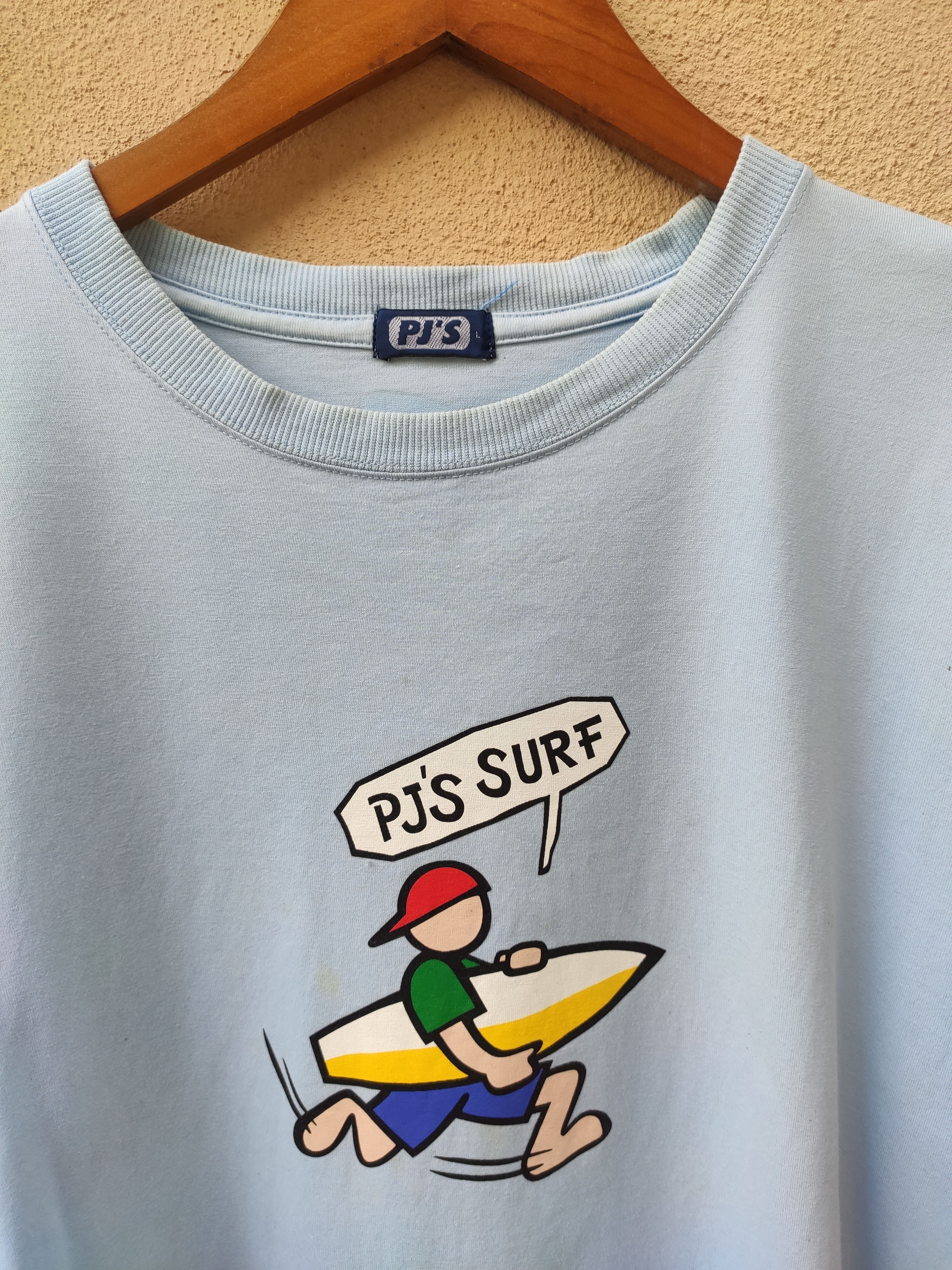 Japanese Brand 🔥 Vintage PJ'S Surf t shirt surfing tees sun surf Size US L / EU 52-54 / 3 - 2 Thumbnail