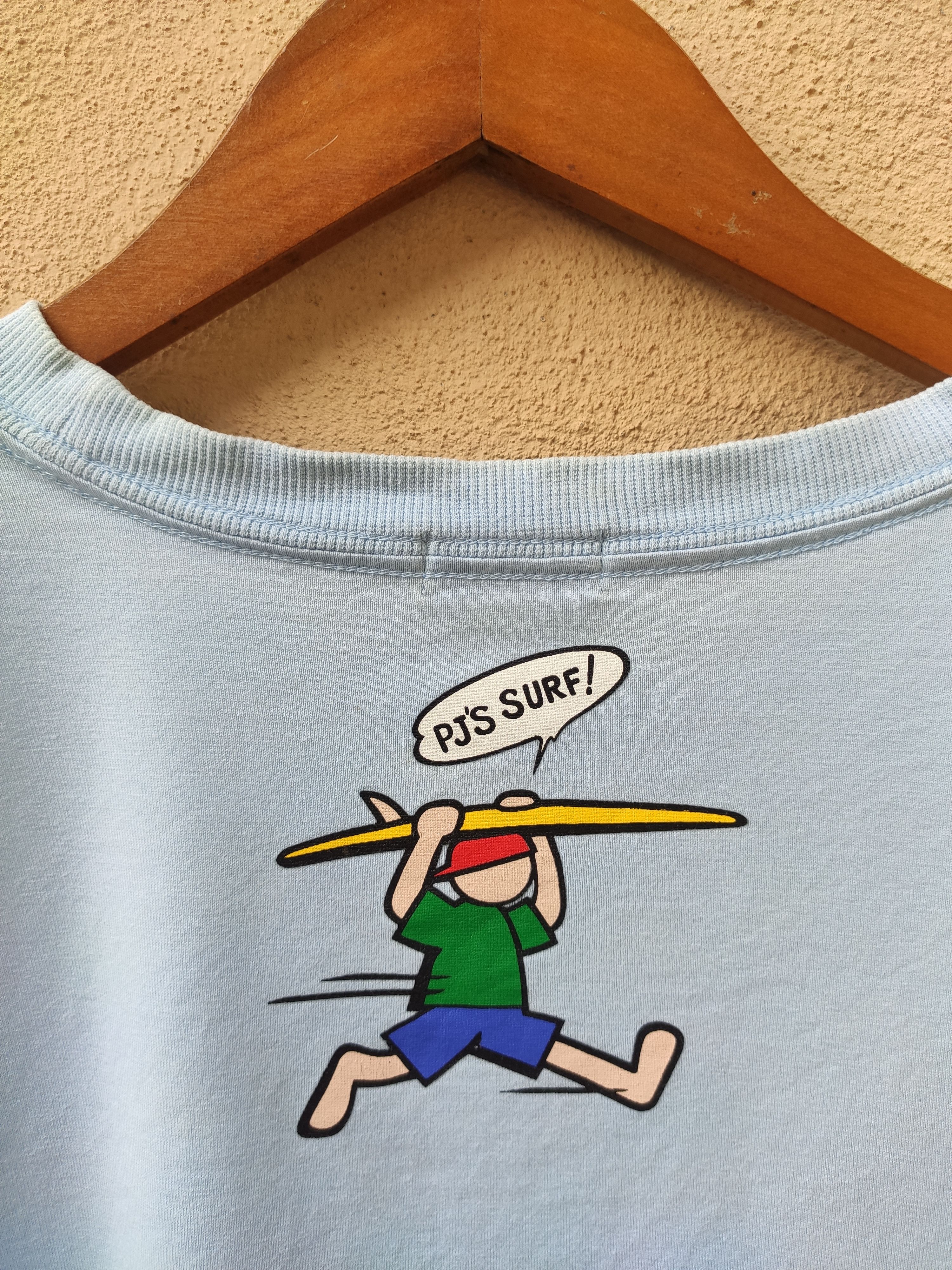 Japanese Brand 🔥 Vintage PJ'S Surf t shirt surfing tees sun surf Size US L / EU 52-54 / 3 - 4 Thumbnail