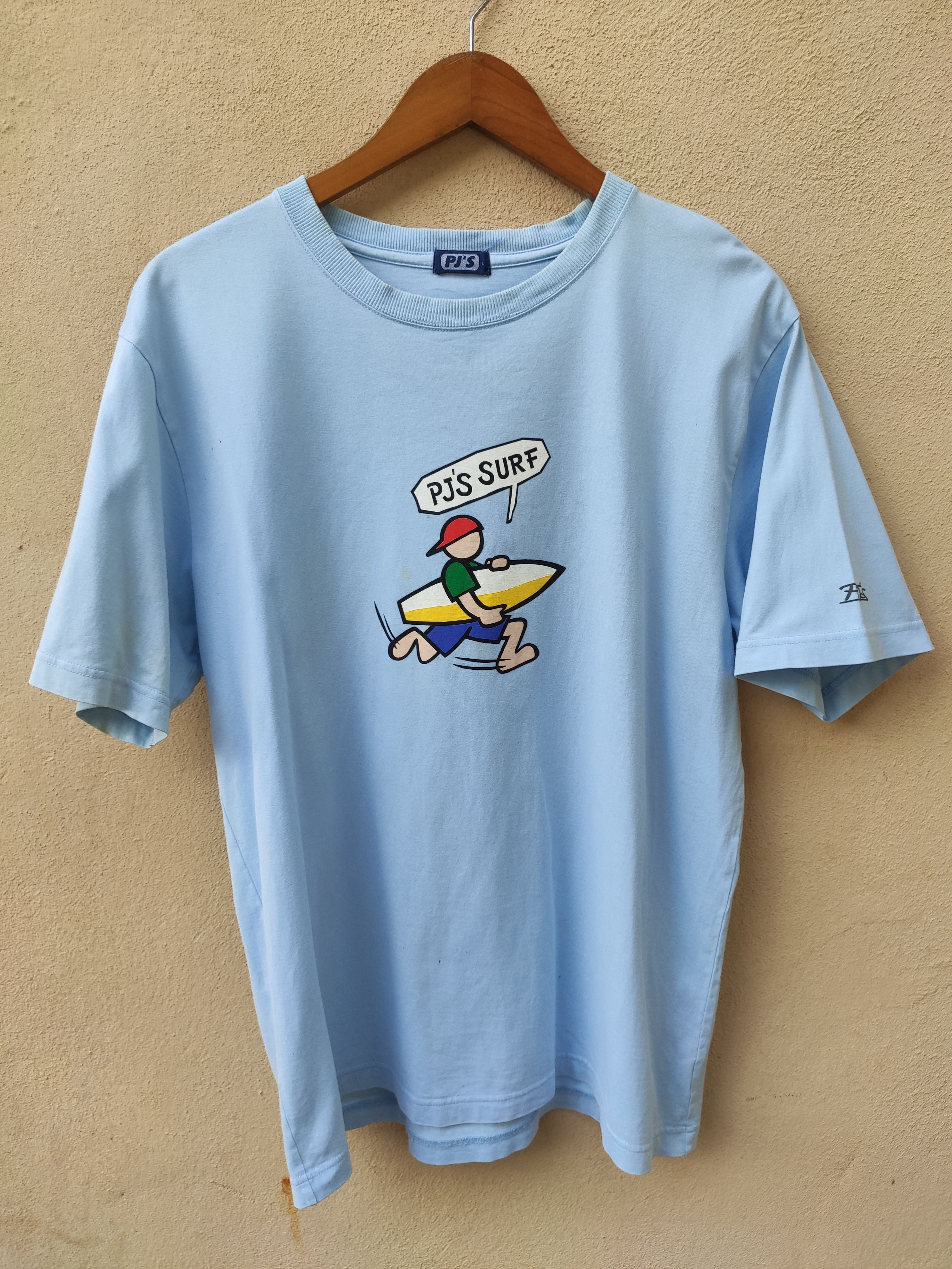 Japanese Brand 🔥 Vintage PJ'S Surf t shirt surfing tees sun surf Size US L / EU 52-54 / 3 - 1 Thumbnail