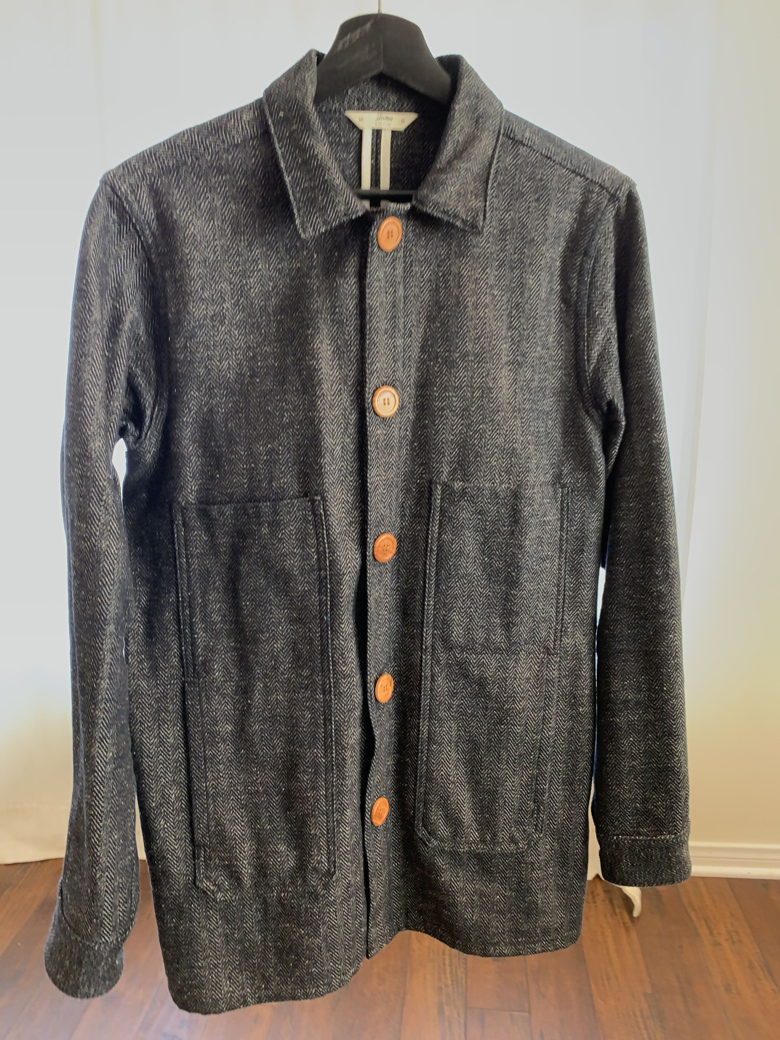 3Sixteen Work Jacket ~ Indigo Herringbone - Sz M