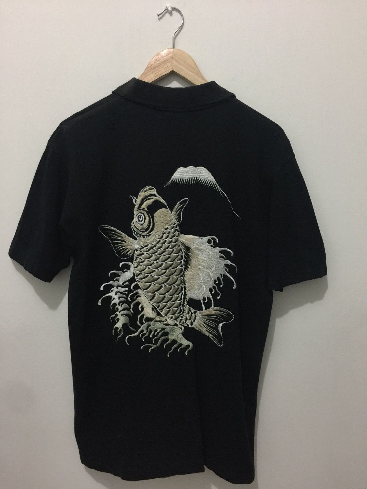 Japanese Brand Polos Khoi Fish Sukajan Embroidered Big Logo Size US L / EU 52-54 / 3 - 1 Thumbnail
