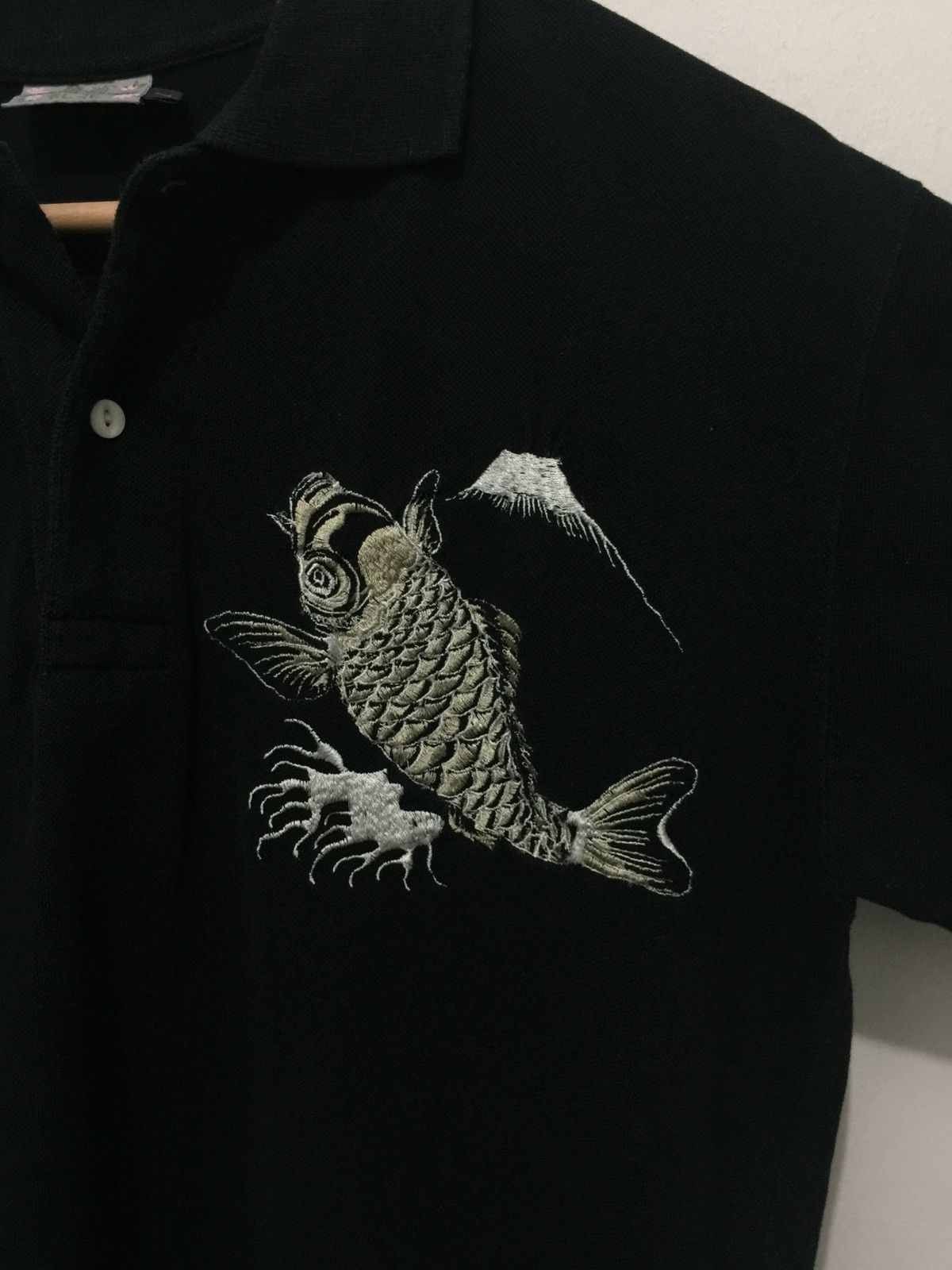 Japanese Brand Polos Khoi Fish Sukajan Embroidered Big Logo Size US L / EU 52-54 / 3 - 4 Thumbnail