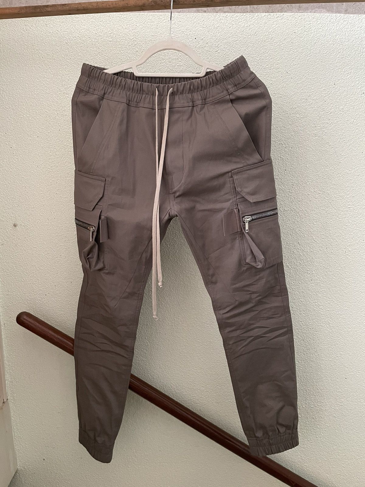 Rick Owens Rick Owens PHLEGETHON Mastodon Cargo Trousers in Dust 