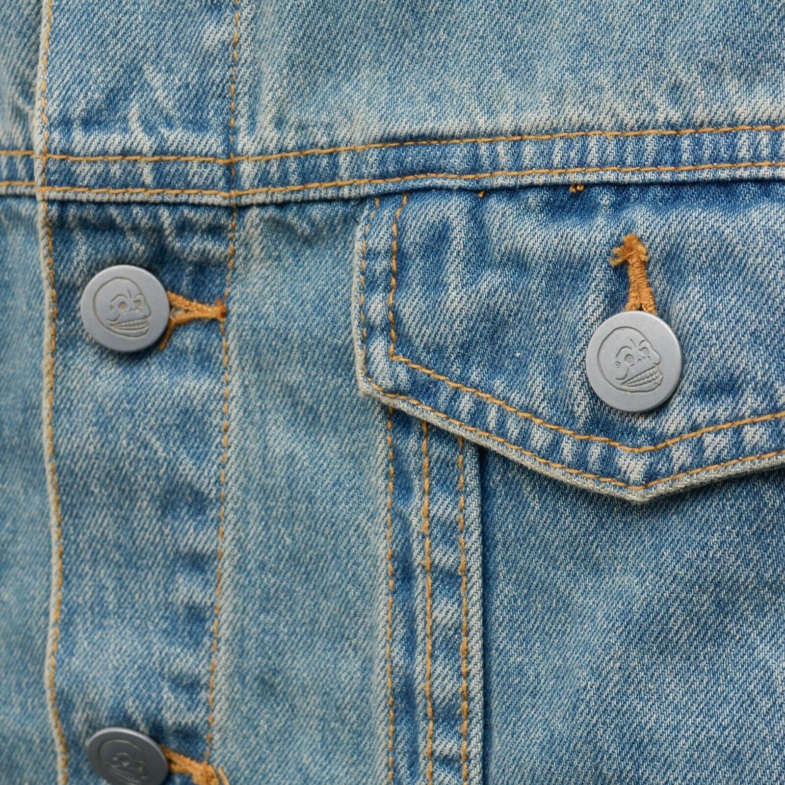 Cheap Monday Tobias Jean Jacket Denim Cotton Blue Blazer Top Coat Size S / US 4 / IT 40 - 3 Thumbnail