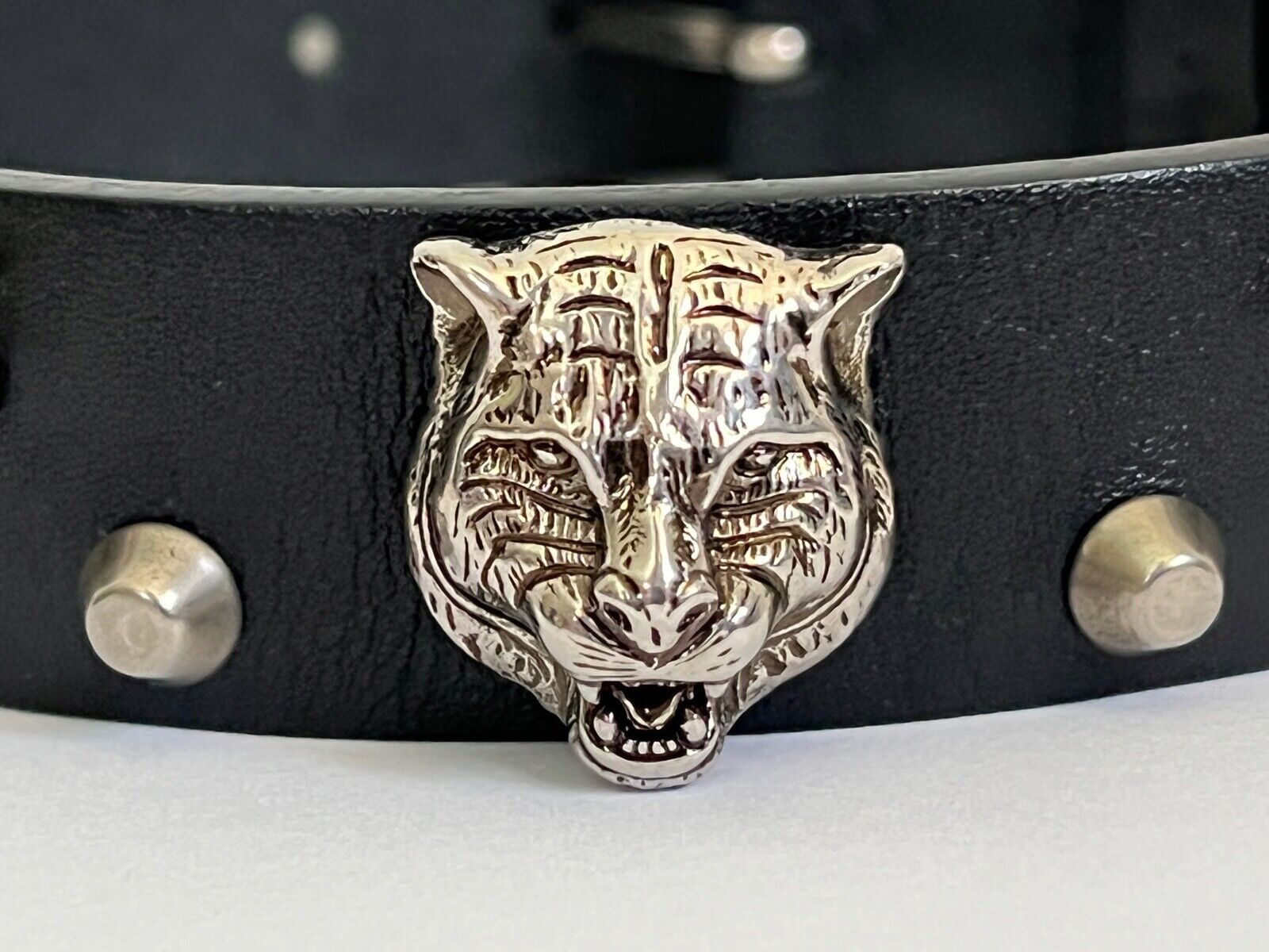 Gucci Choker Necklace in Silver & Black Size ONE SIZE - 5 Thumbnail