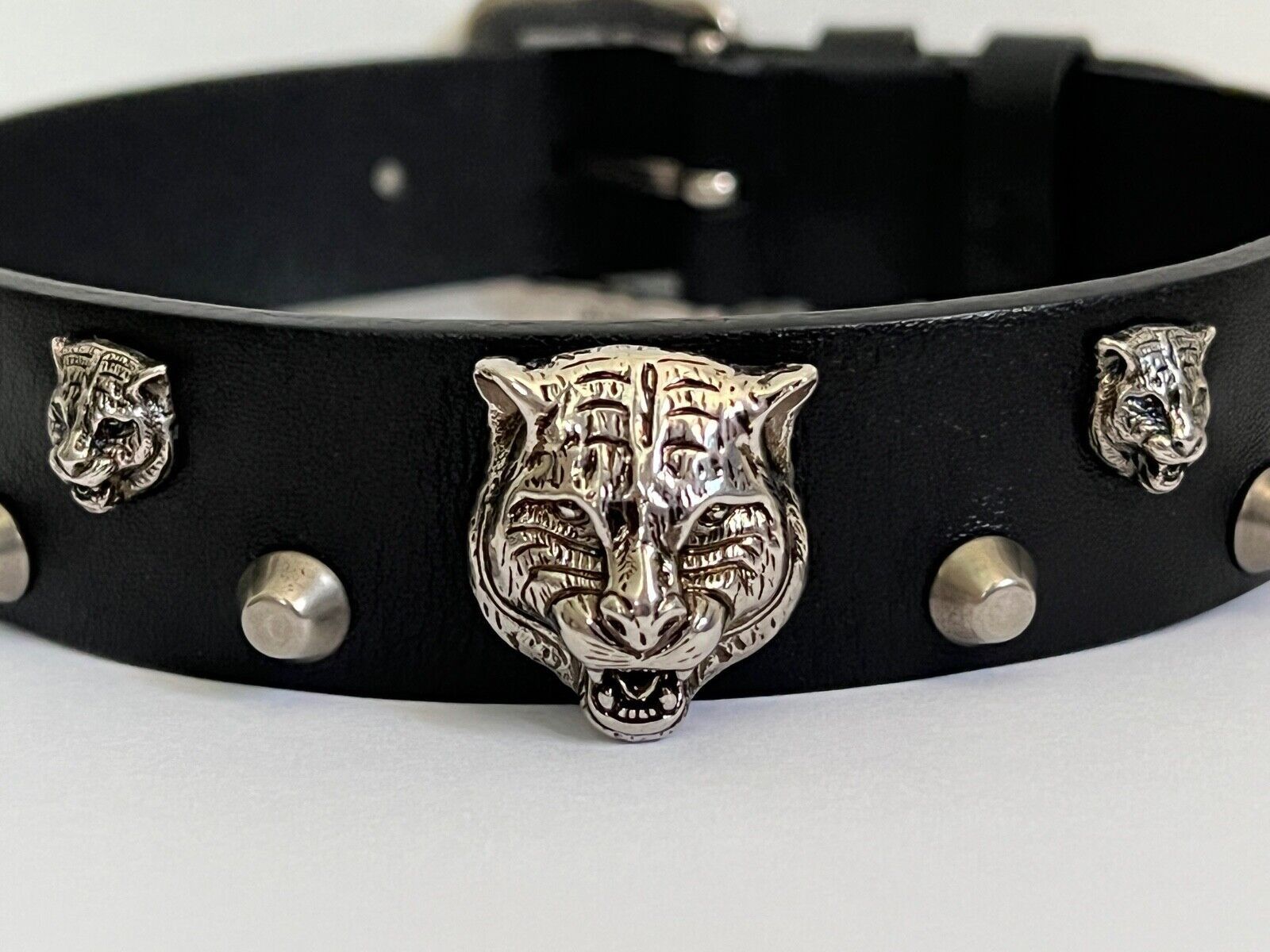 Gucci Choker Necklace in Silver & Black Size ONE SIZE - 4 Thumbnail