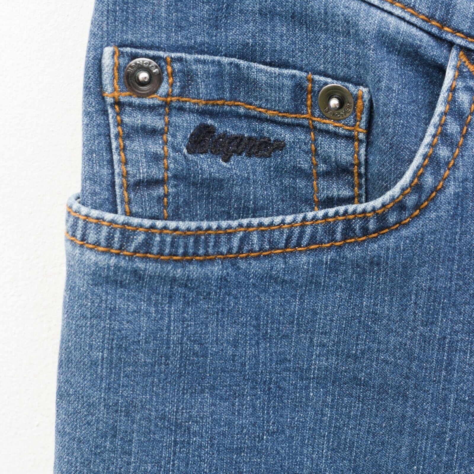Bogner Jeans UK 16 Stretch Straight Regular EU 42 DE Denim Pants Size 35" - 3 Thumbnail