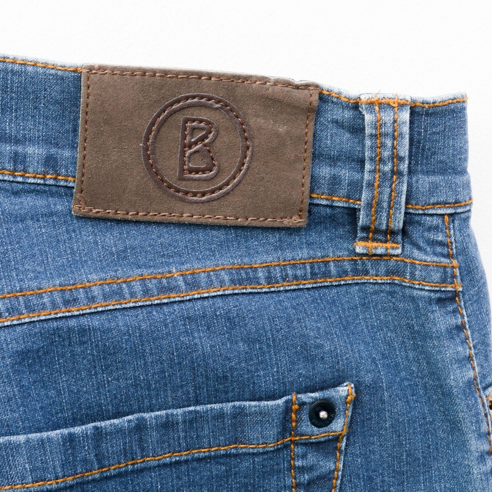 Bogner Jeans UK 16 Stretch Straight Regular EU 42 DE Denim Pants Size 35" - 7 Thumbnail