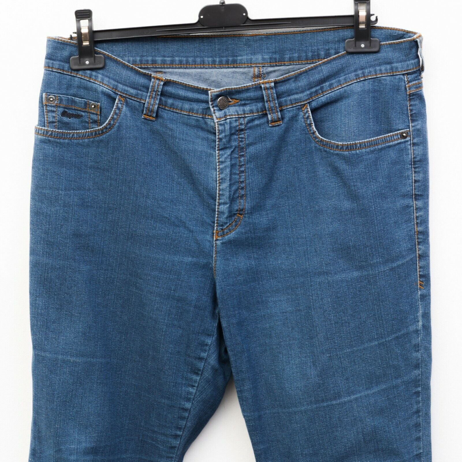 Bogner Jeans UK 16 Stretch Straight Regular EU 42 DE Denim Pants Size 35" - 2 Thumbnail