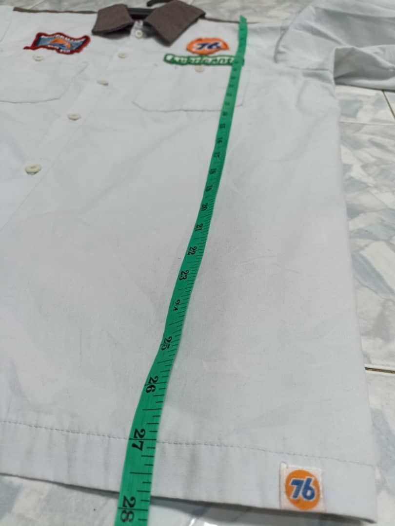 Vintage lubricants 76 button up shirt