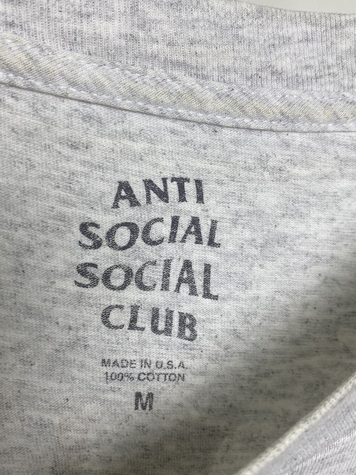 Anti Social Social Club Anti Social Social Club grey Tee yellow logo Size US M / EU 48-50 / 2 - 6 Thumbnail