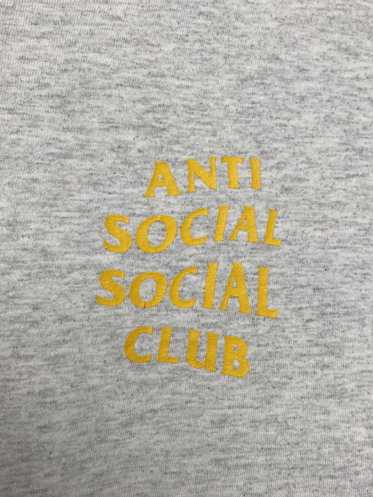 Anti Social Social Club Anti Social Social Club grey Tee yellow logo Size US M / EU 48-50 / 2 - 5 Thumbnail