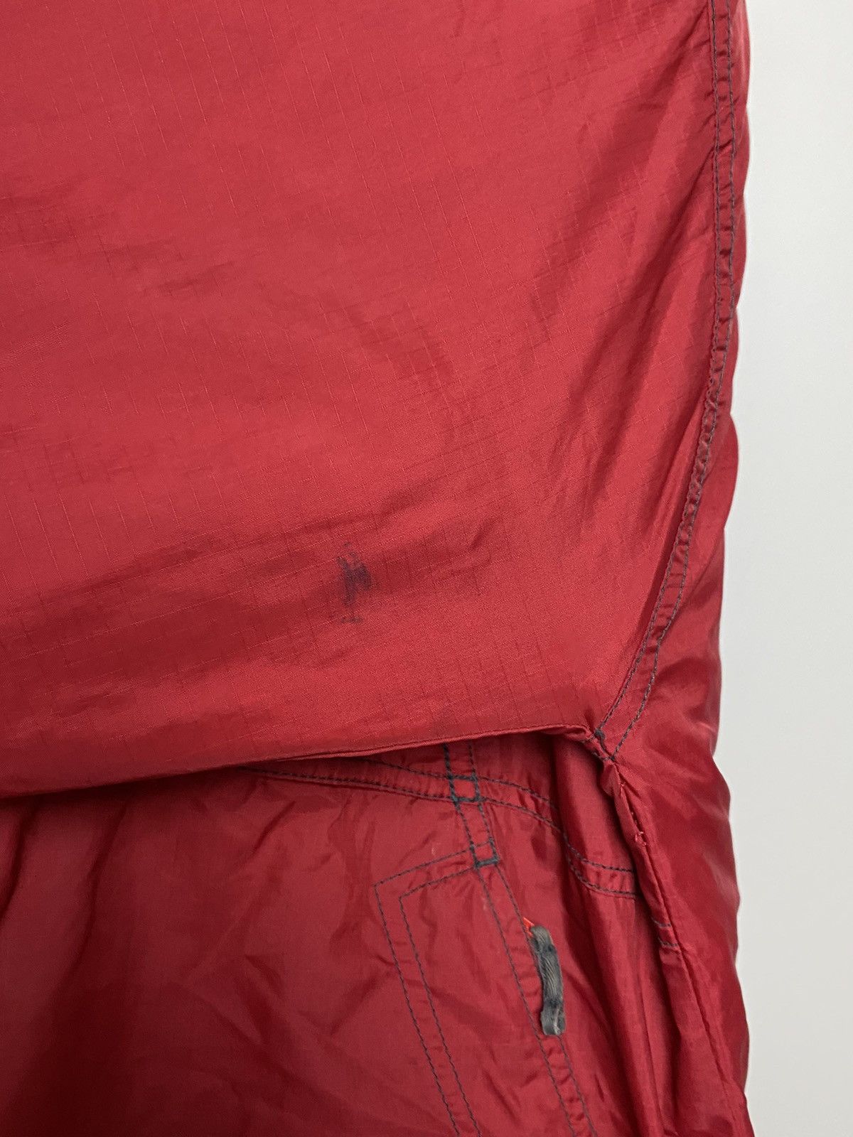 Nike × Vintage 80s Nike vintage anorak jacket red big logo Size US L / EU 52-54 / 3 - 6 Thumbnail