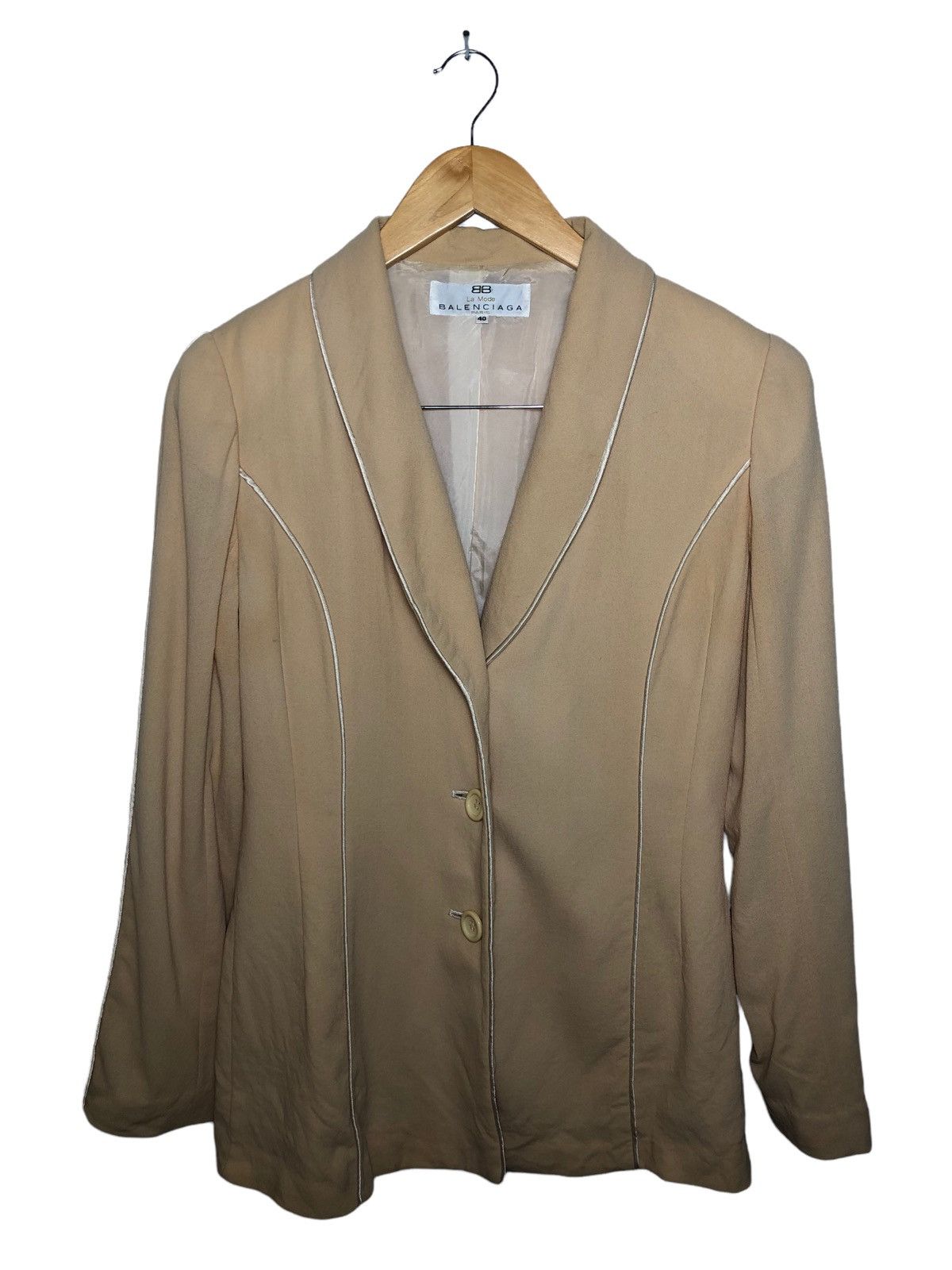 Balenciaga × Designer × Vintage Vintage Balenciaga button coat Size S / US 4 / IT 40 - 1 Thumbnail