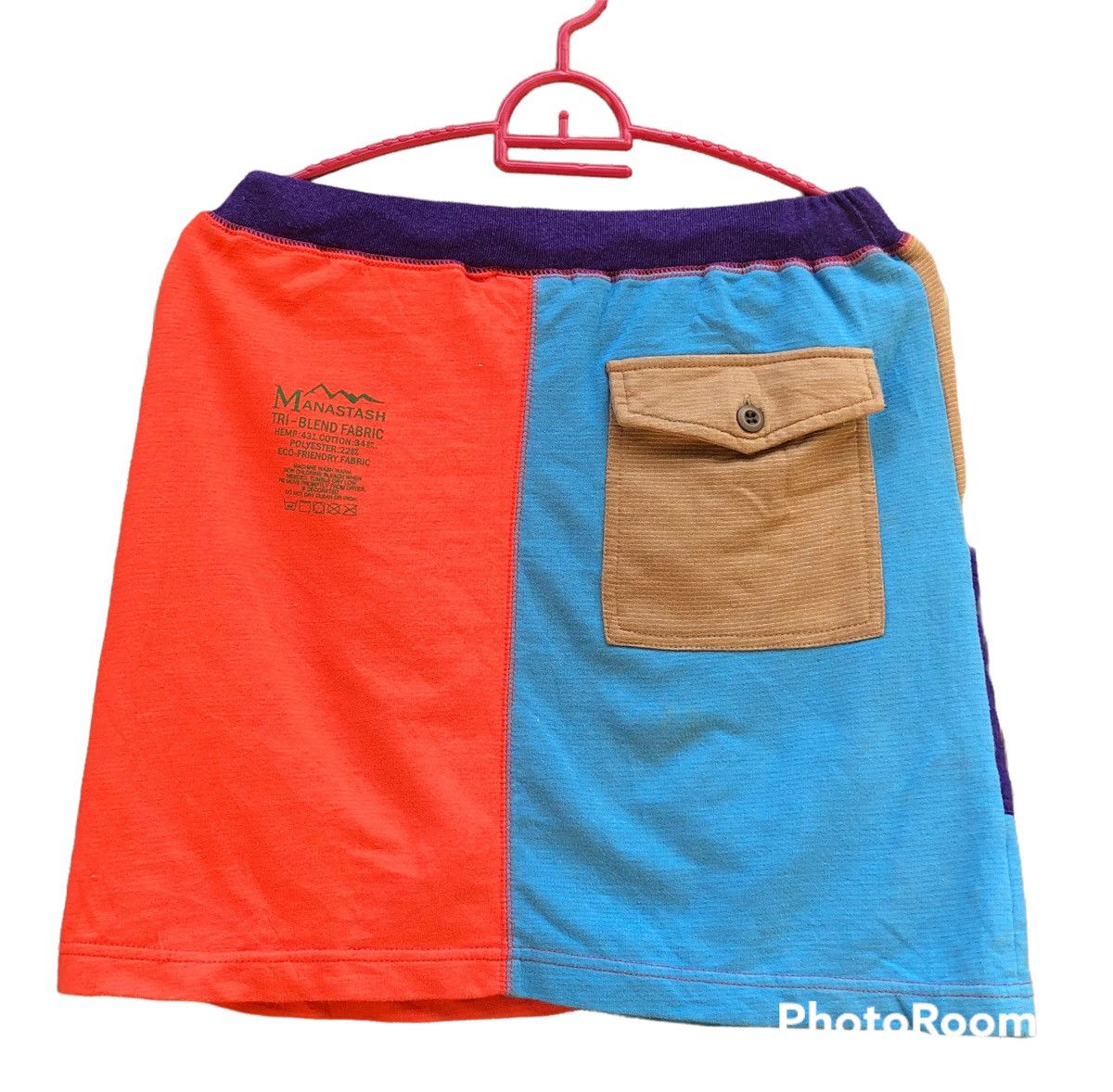 Manastash x multi colour x double pockets skirt