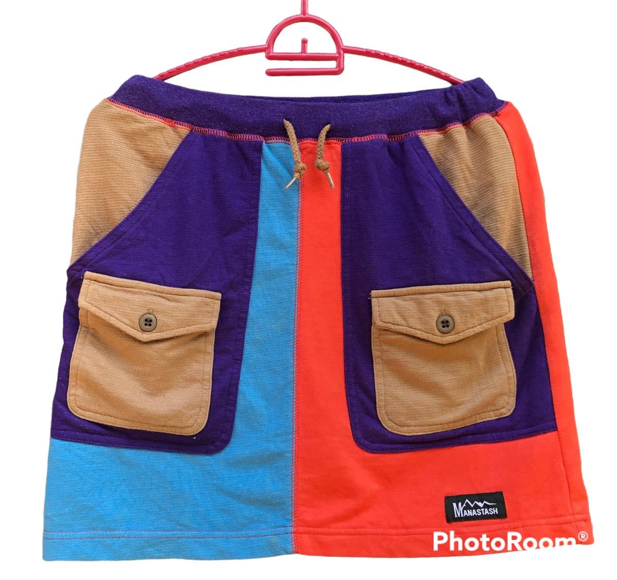 Manastash x multi colour x double pockets skirt