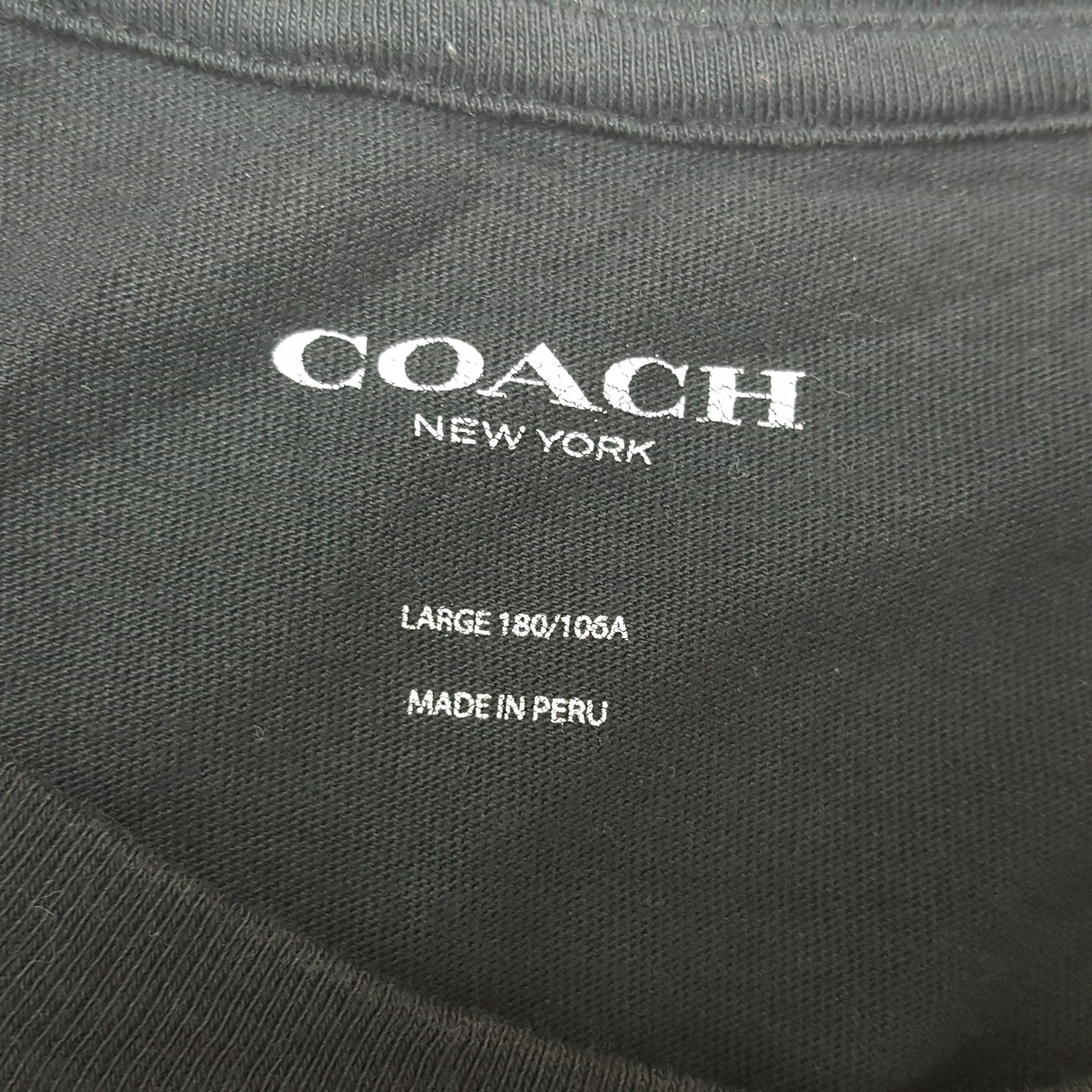 Coach × Vintage Vintage COACH Monogram Pocket Design T-Shirt Size US L / EU 52-54 / 3 - 7 Thumbnail