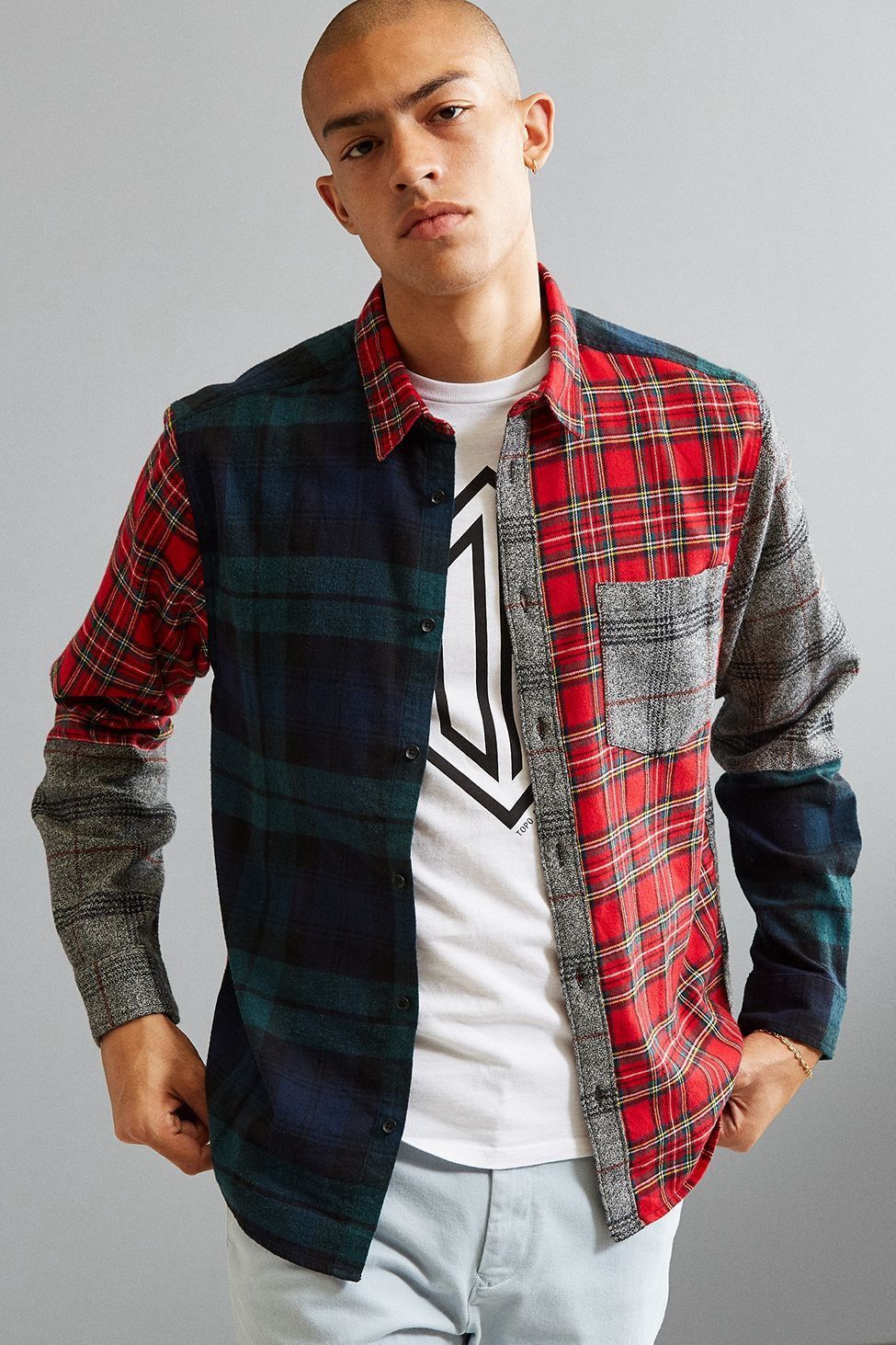 flaner patchwork shirt