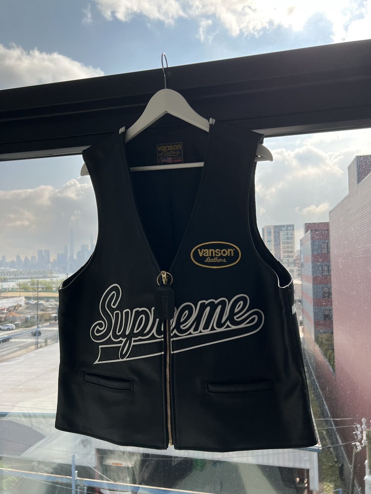 Supreme Supreme Vanson Leather Spider Web Vest VERY RARE | Grailed