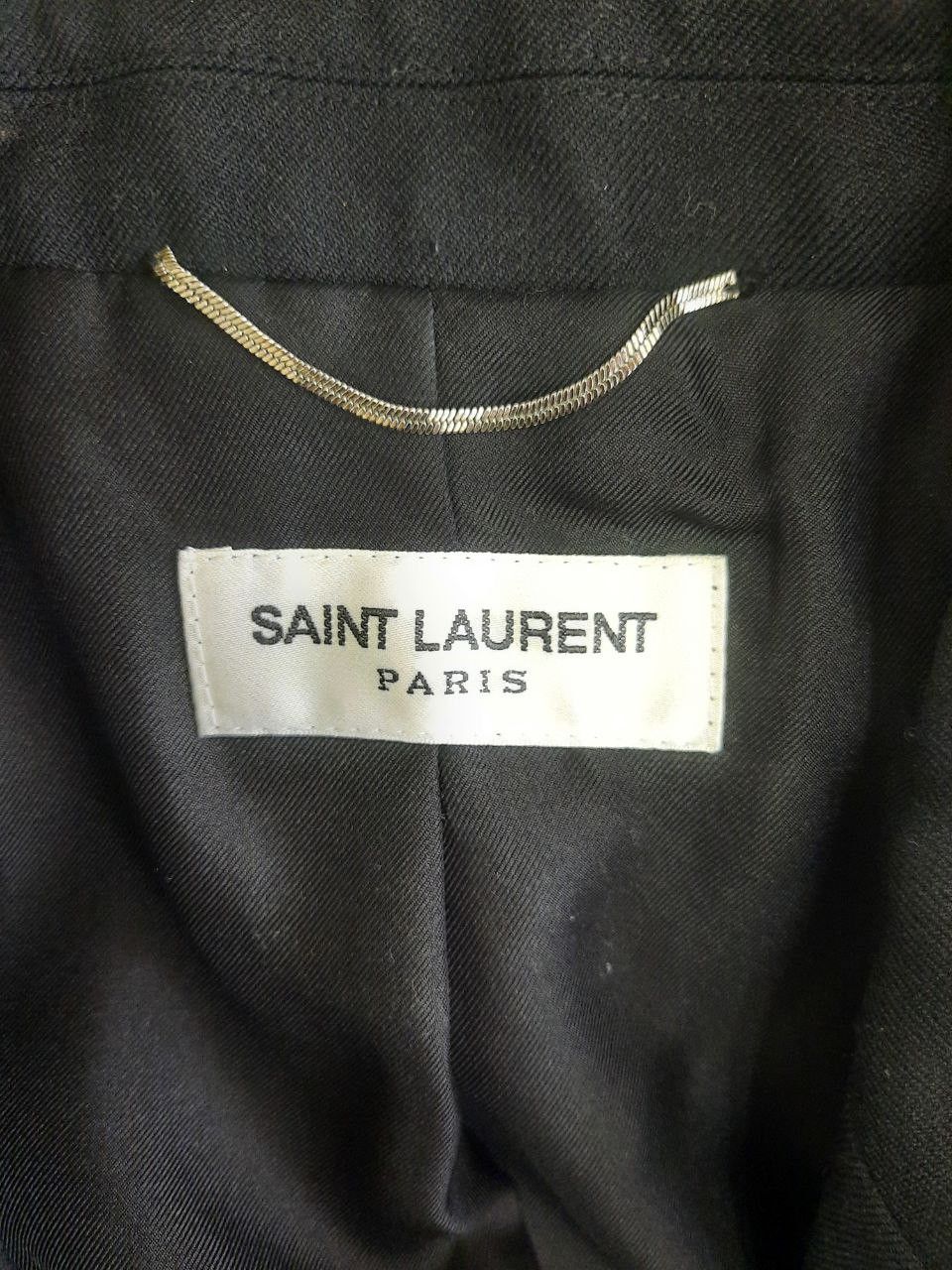 Saint Laurent Paris FW19 Runway Jacquard Pleated Striped Pinstriped Blazer Size 48S - 4 Thumbnail