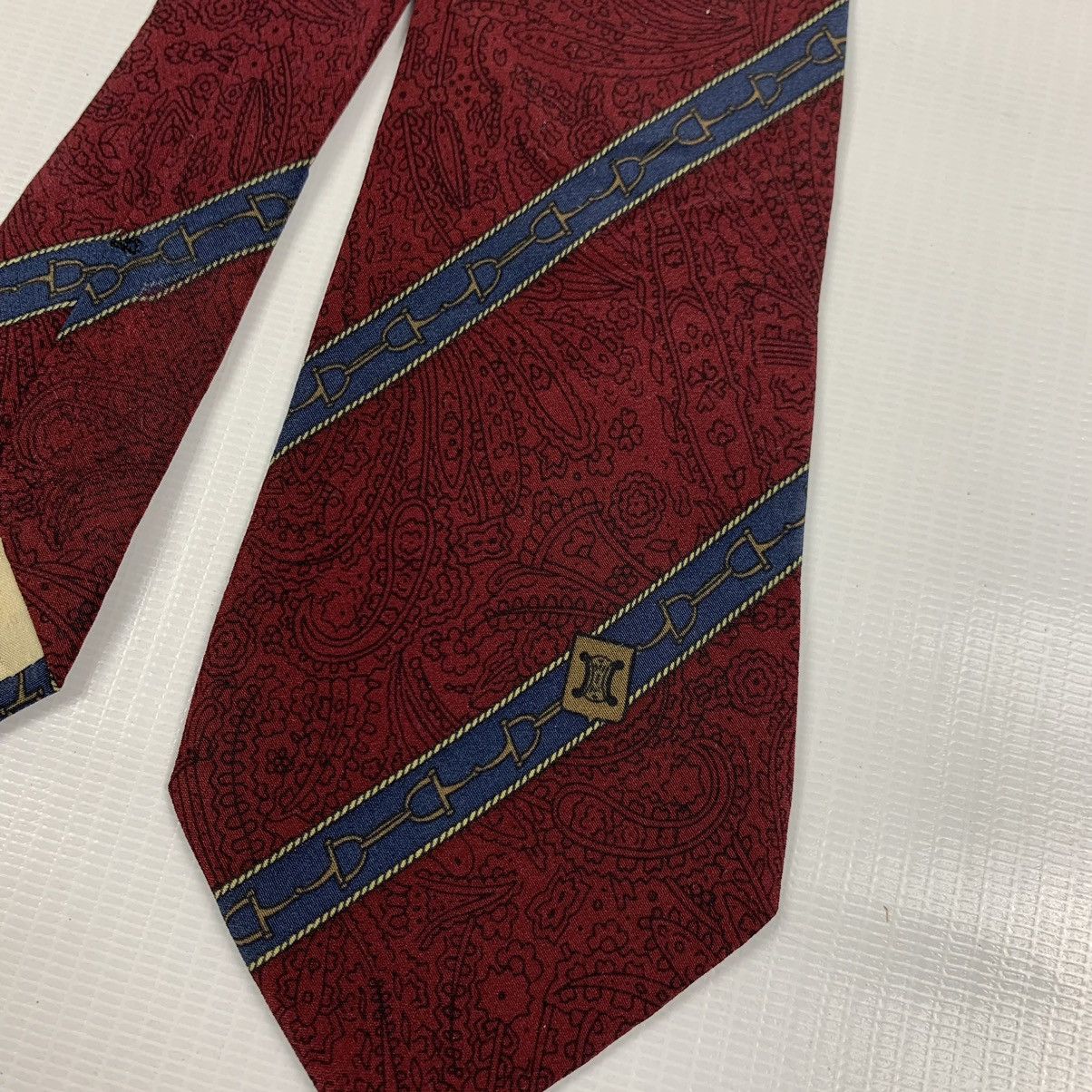 Celine Celine Paris Silk Tie Size ONE SIZE - 3 Thumbnail