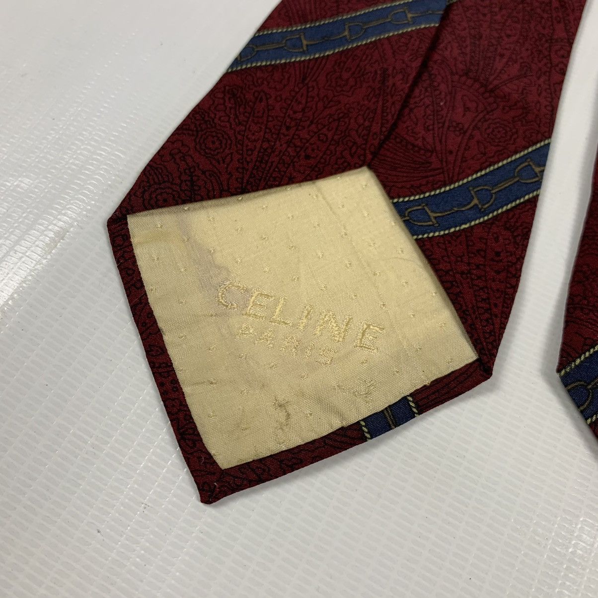 Celine Celine Paris Silk Tie Size ONE SIZE - 6 Thumbnail
