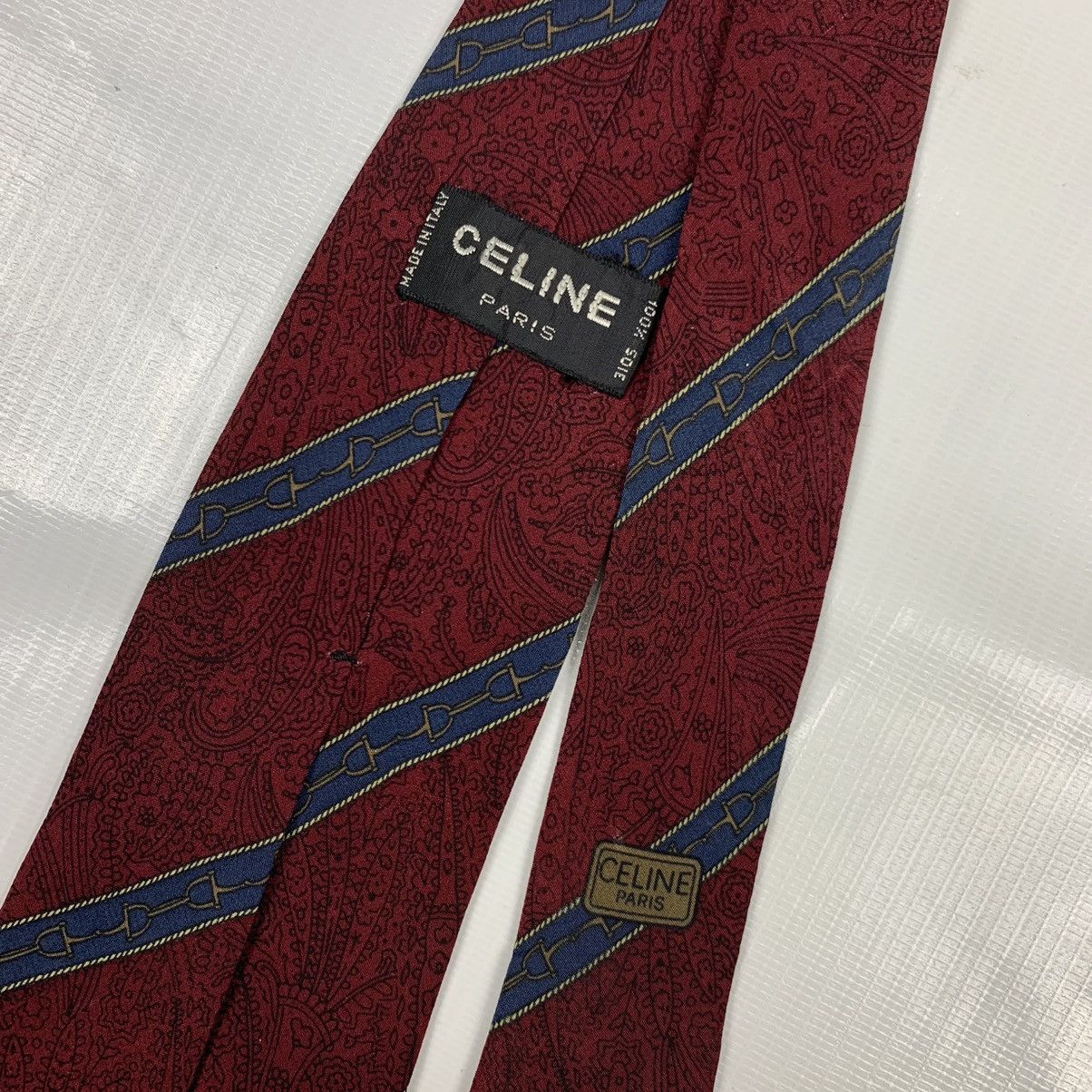 Celine Celine Paris Silk Tie Size ONE SIZE - 4 Thumbnail