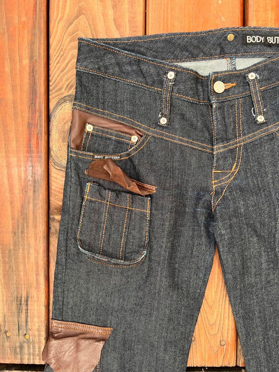Japanese Brand Japanese Brand Body Butter Bootcut Denim Cargo Size US 31 - 2 Thumbnail