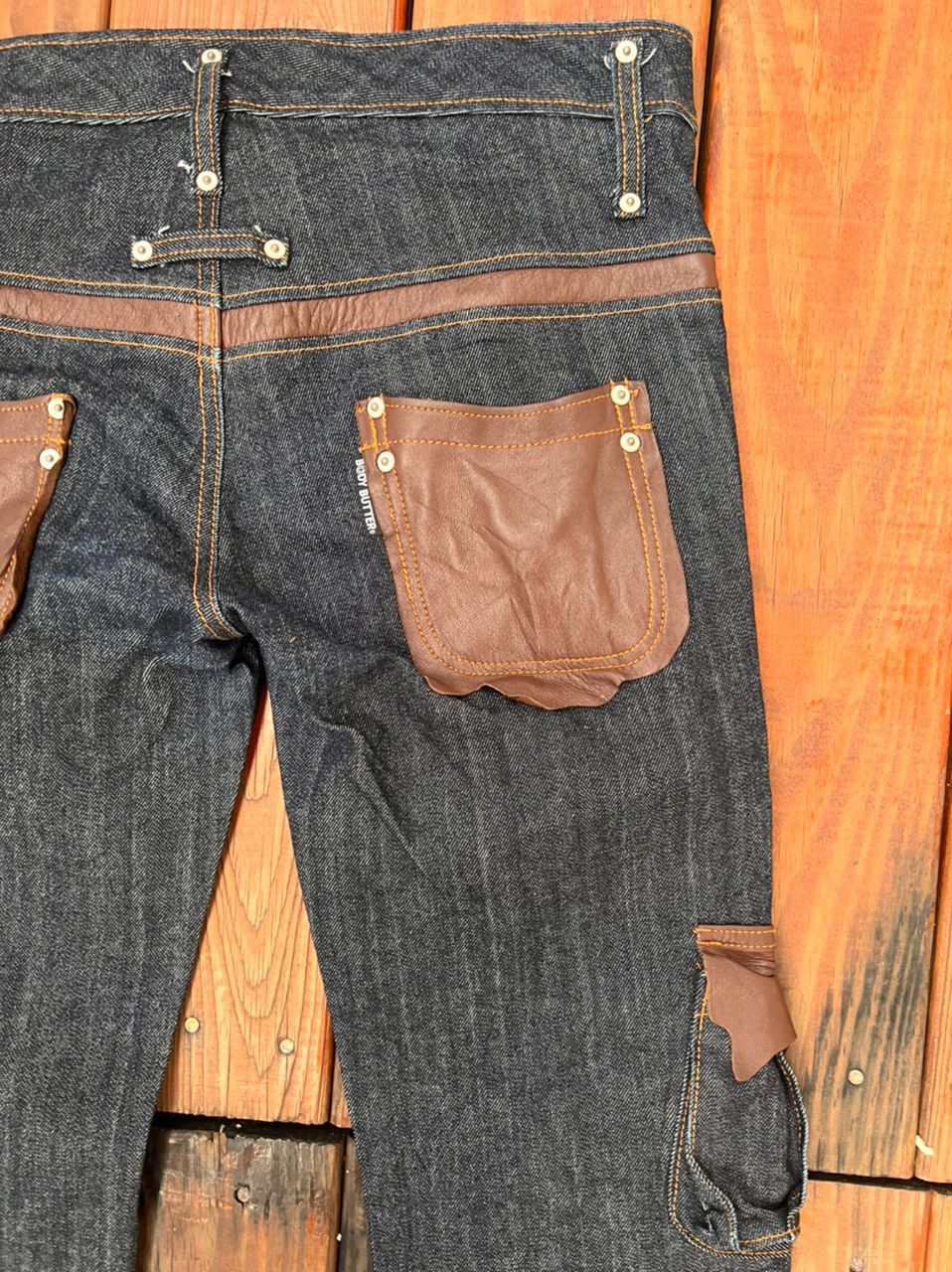 Japanese Brand Japanese Brand Body Butter Bootcut Denim Cargo Size US 31 - 14 Thumbnail