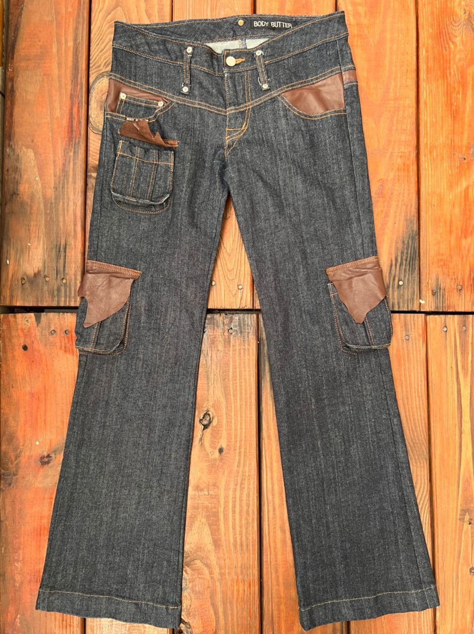 Japanese Brand Japanese Brand Body Butter Bootcut Denim Cargo Size US 31 - 1 Thumbnail