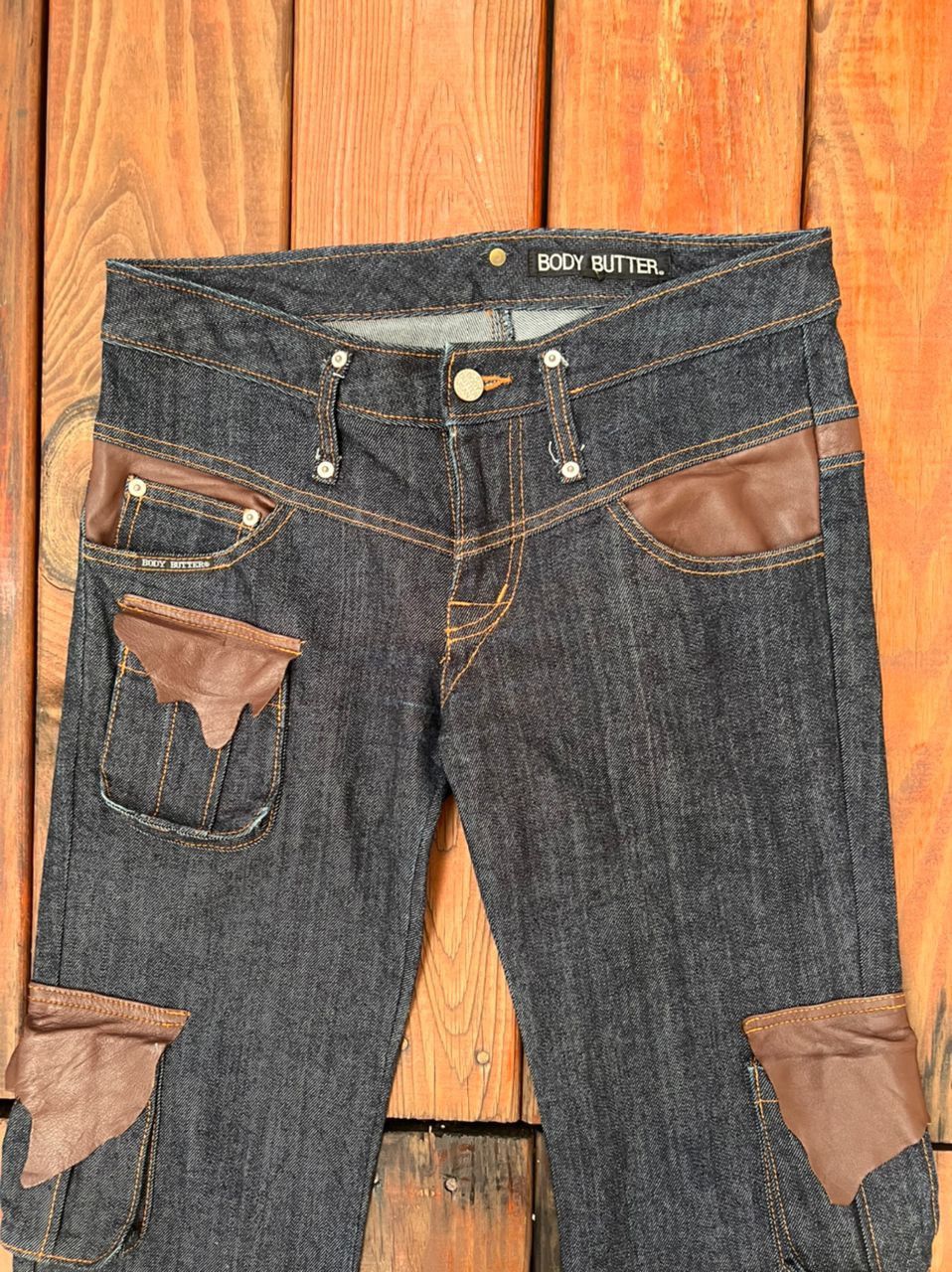 Japanese Brand Japanese Brand Body Butter Bootcut Denim Cargo Size US 31 - 10 Thumbnail