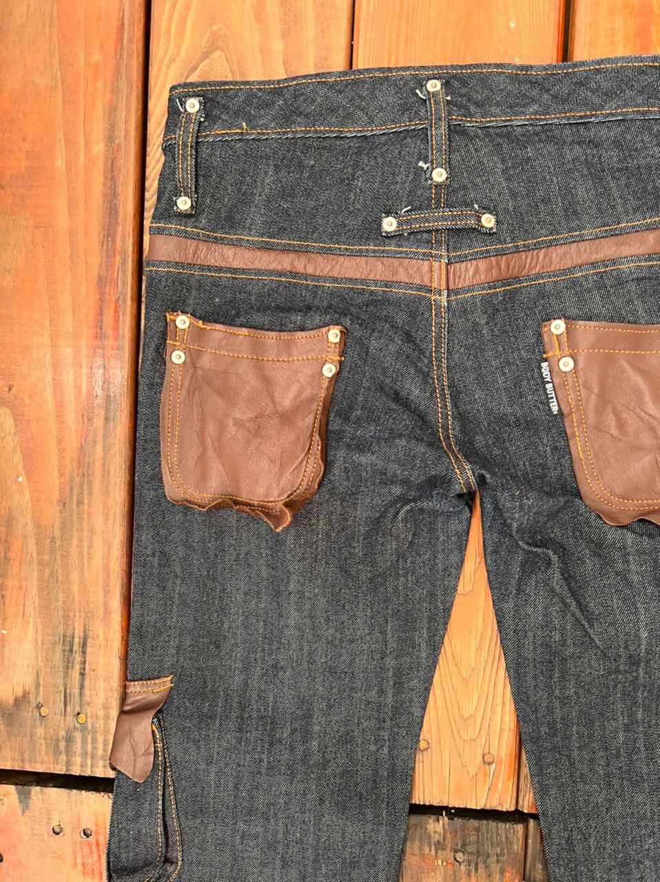 Japanese Brand Japanese Brand Body Butter Bootcut Denim Cargo Size US 31 - 15 Thumbnail
