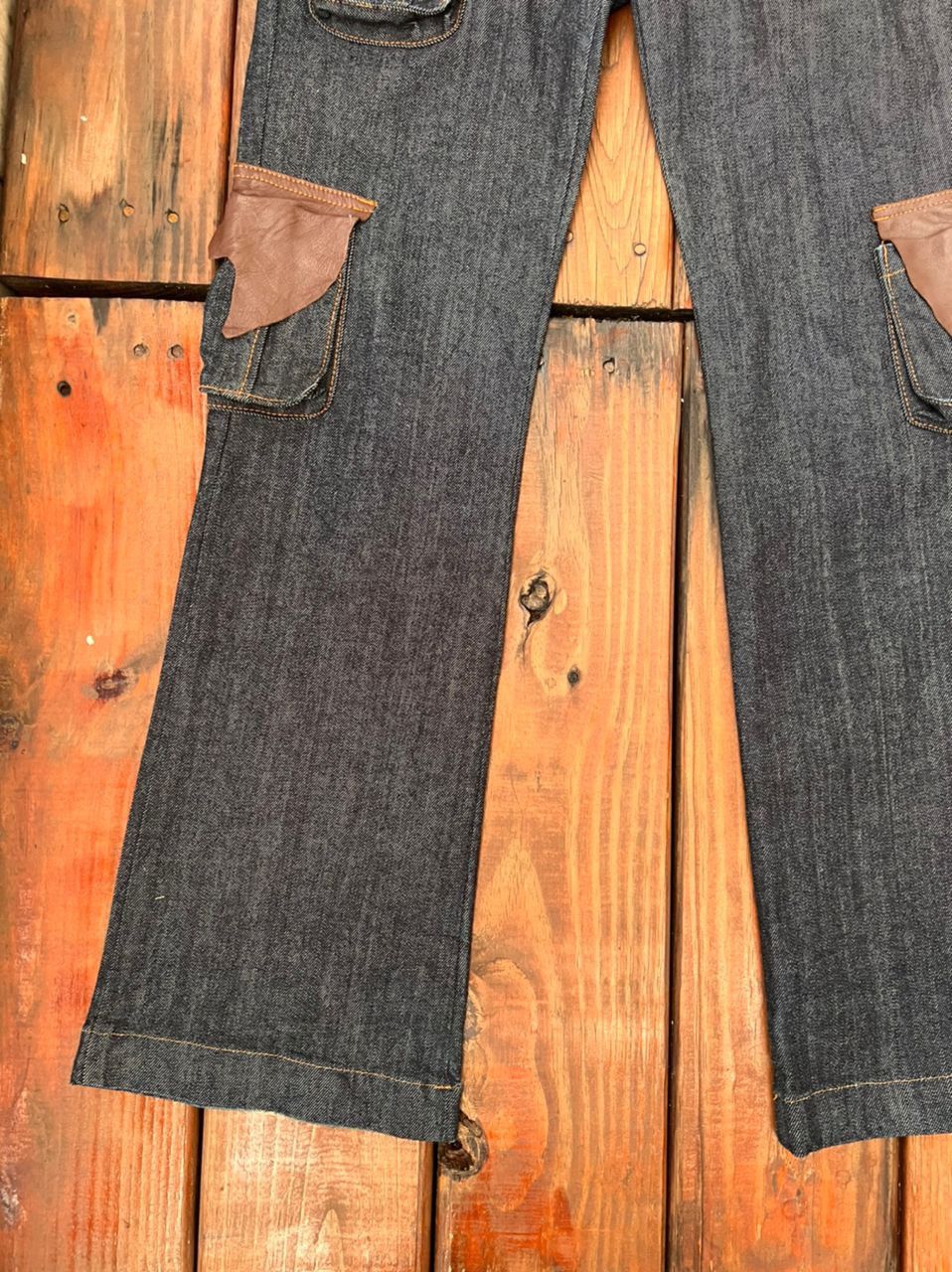 Japanese Brand Japanese Brand Body Butter Bootcut Denim Cargo Size US 31 - 11 Thumbnail