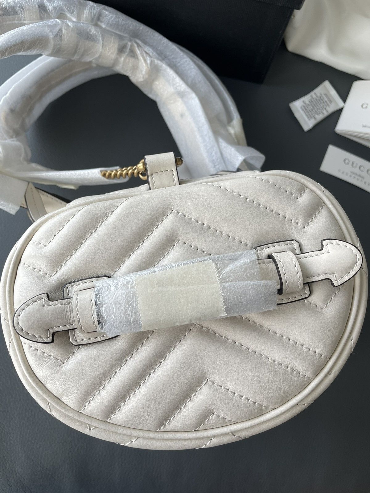 Gucci Rare Super Runway Limited Edition GG Marmont Leather Bag Size ONE SIZE - 3 Thumbnail