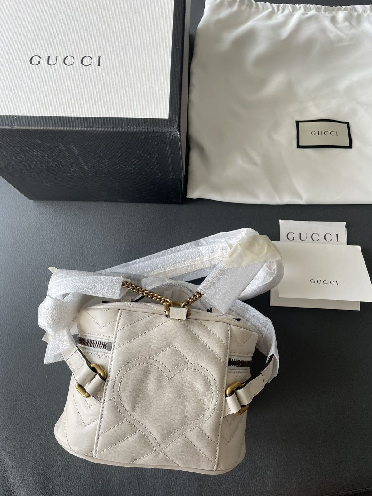 Gucci Rare Super Runway Limited Edition GG Marmont Leather Bag Size ONE SIZE - 12 Thumbnail