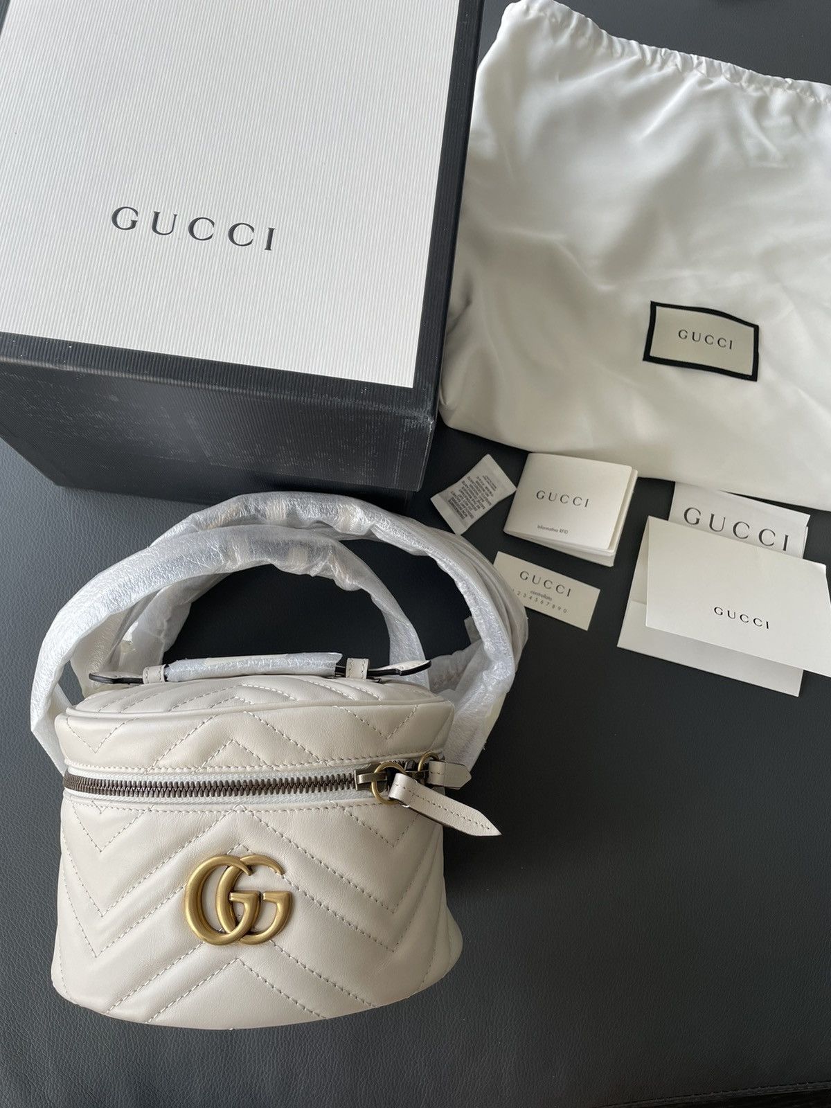 Gucci Rare Super Runway Limited Edition GG Marmont Leather Bag Size ONE SIZE - 6 Thumbnail