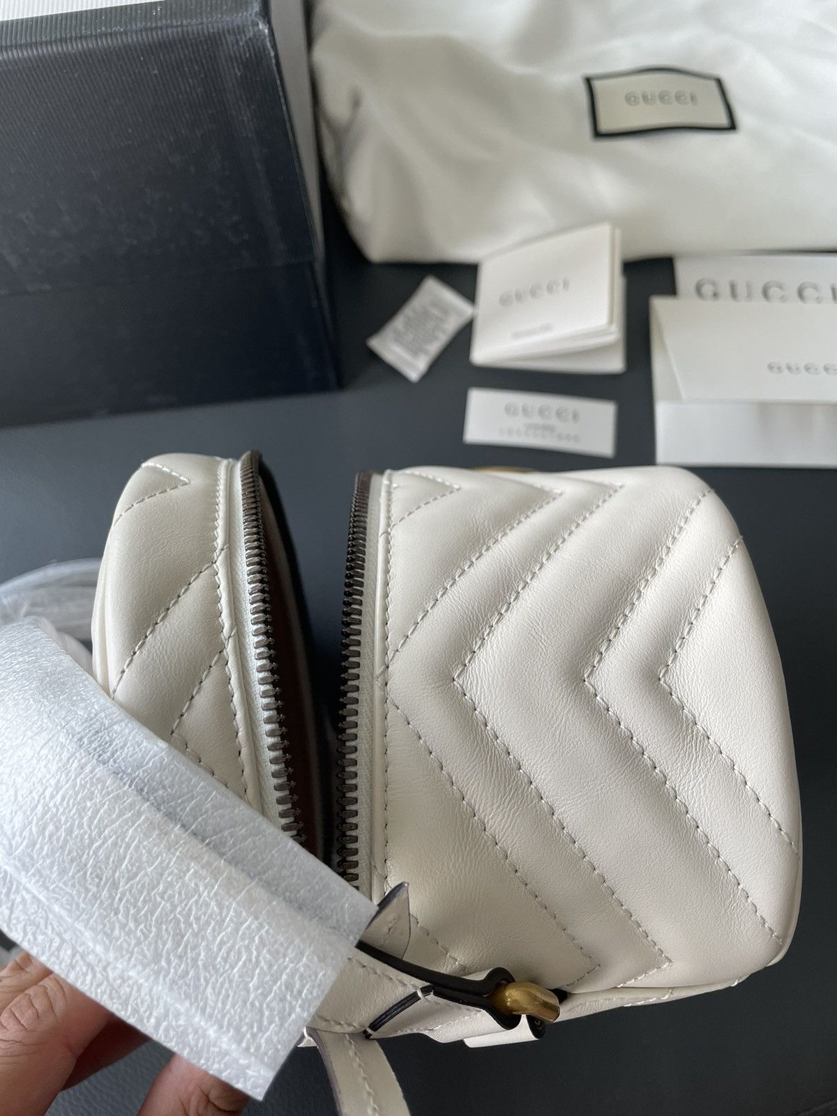 Gucci Rare Super Runway Limited Edition GG Marmont Leather Bag Size ONE SIZE - 17 Thumbnail